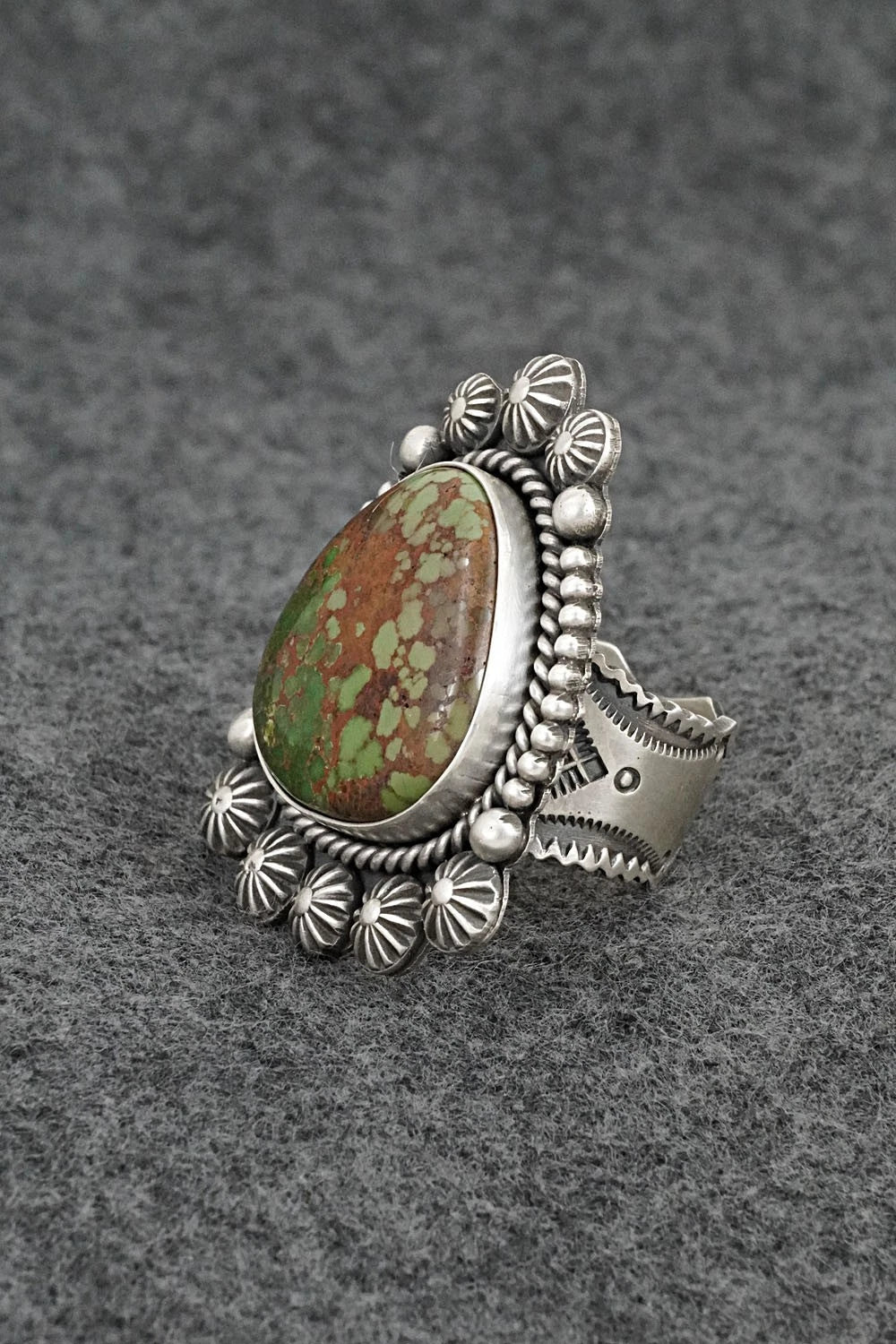Turquoise & Sterling Silver Ring - Michael Calladitto - Size 9