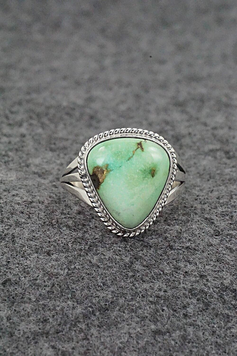 Turquoise & Sterling Silver Ring - Judy Largo - Size 9.75