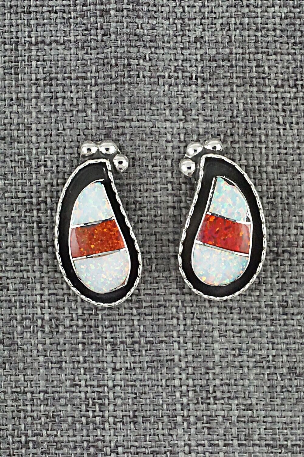 Opalite & Sterling Silver Earrings - Susie Lowsayatee