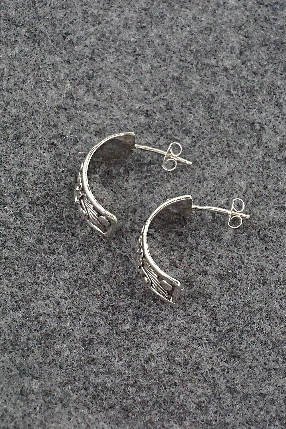 Sterling Silver Hoop Earrings - Tom Dinetso