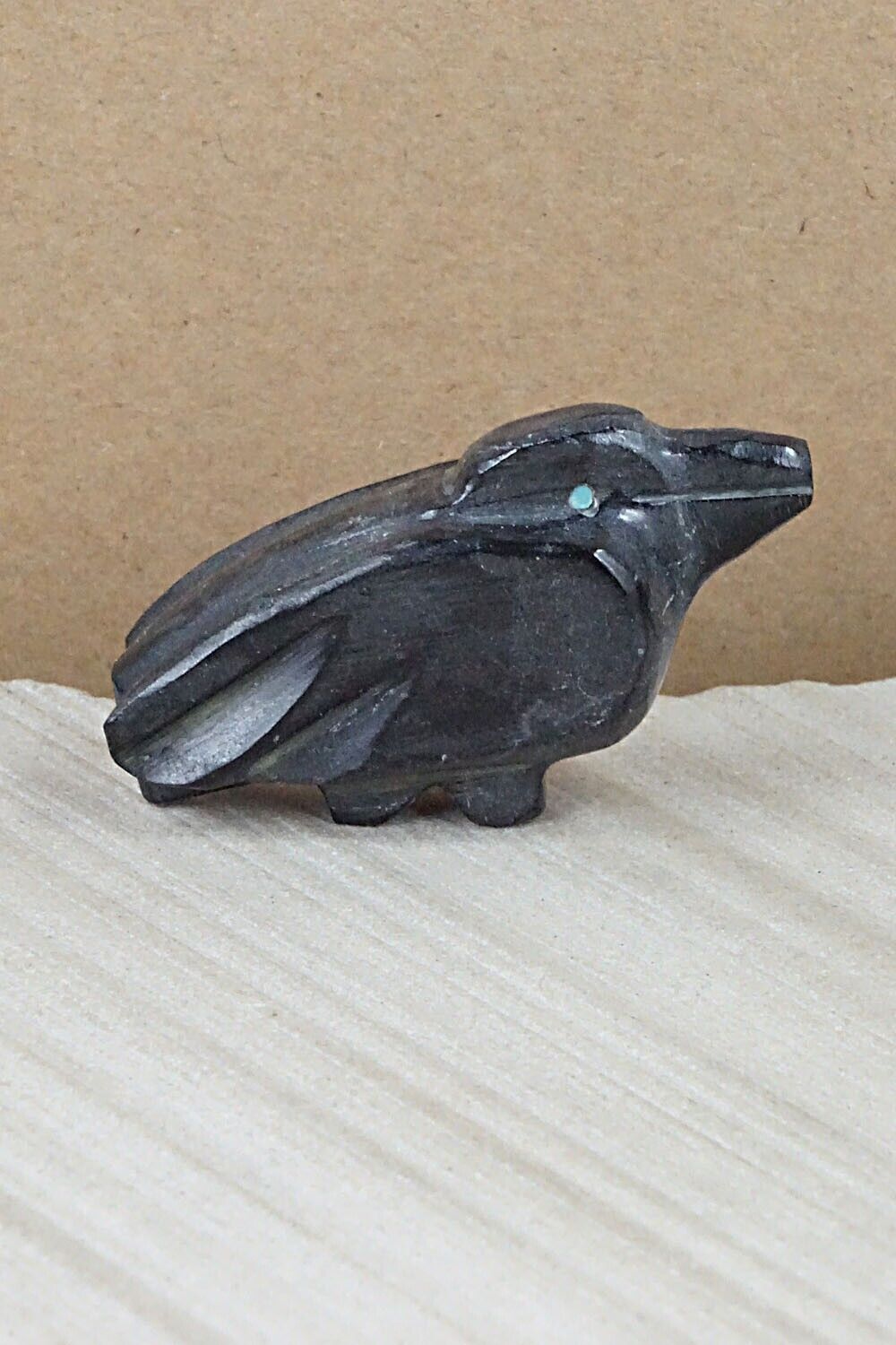Crow Zuni Fetish Carving - Tim Lementino