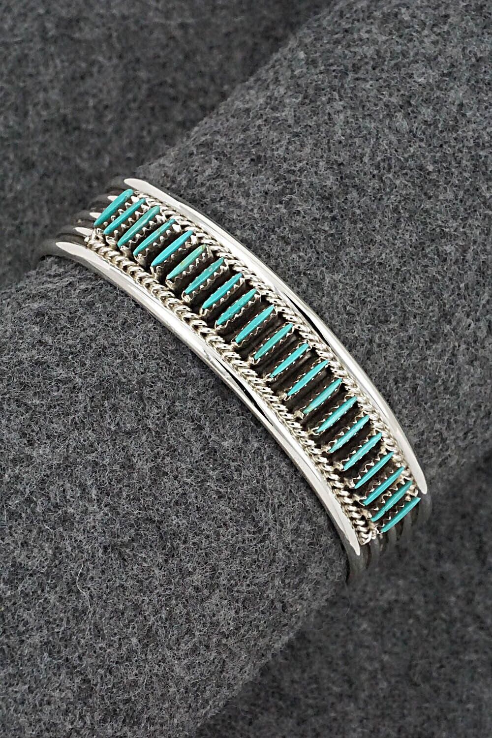 Turquoise & Sterling Silver Bracelet - Roland Francisco