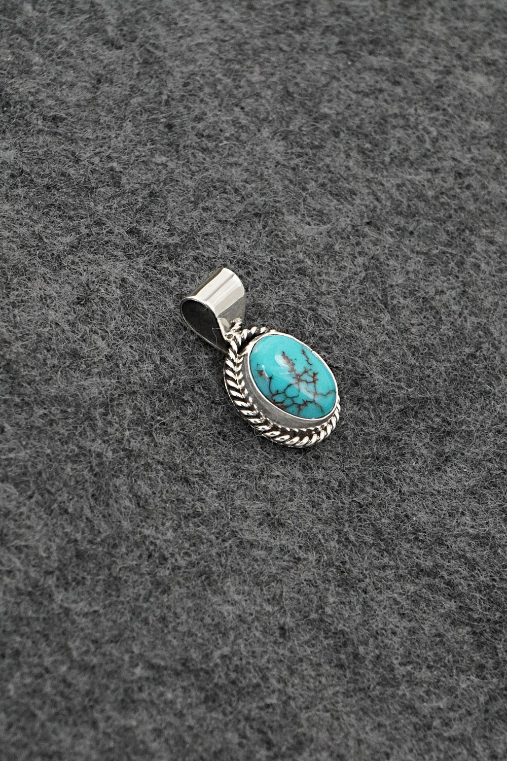 Turquoise & Sterling Silver Pendant - Rena Begay