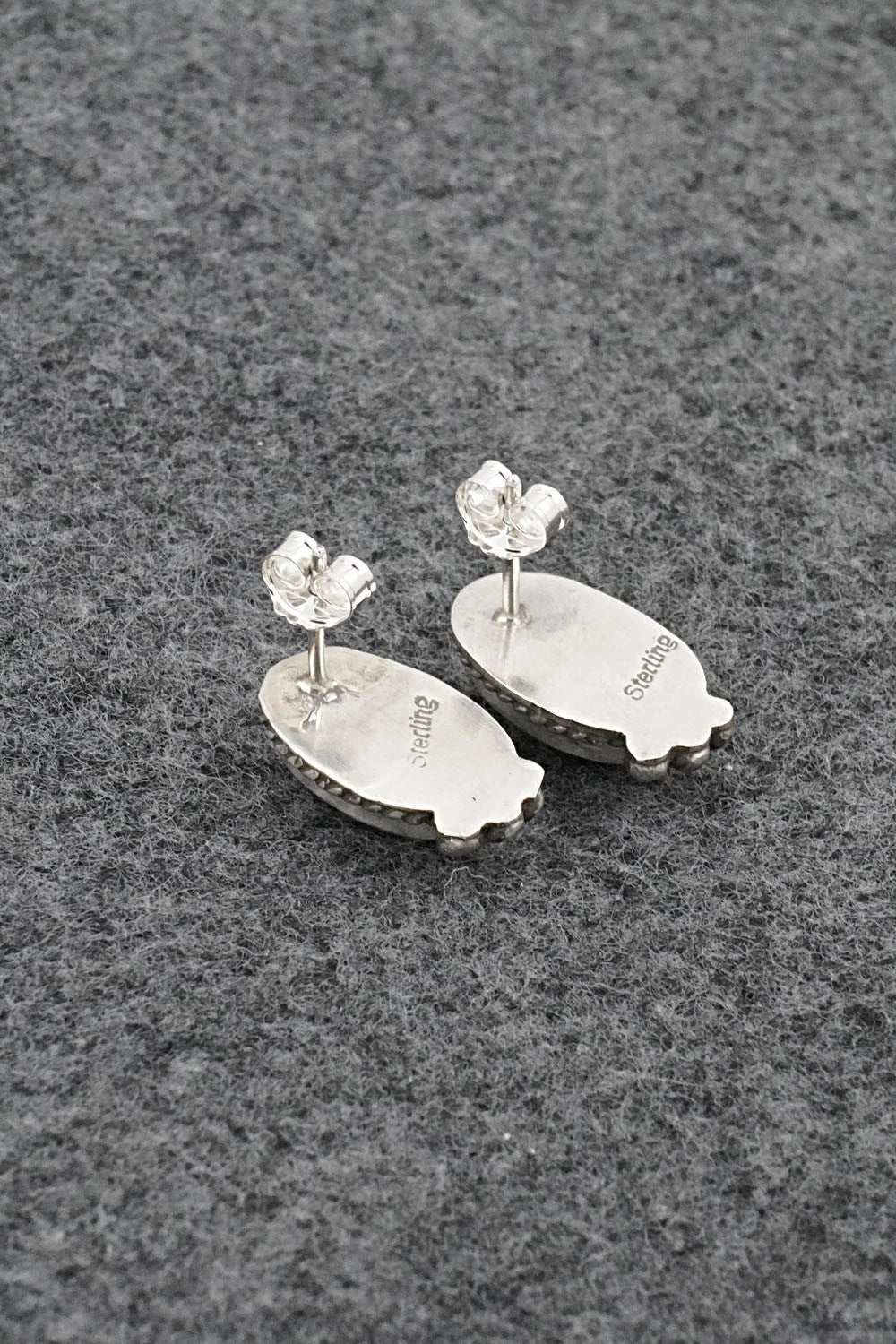 Turquoise & Sterling Silver Earrings - Rosemary Saunders