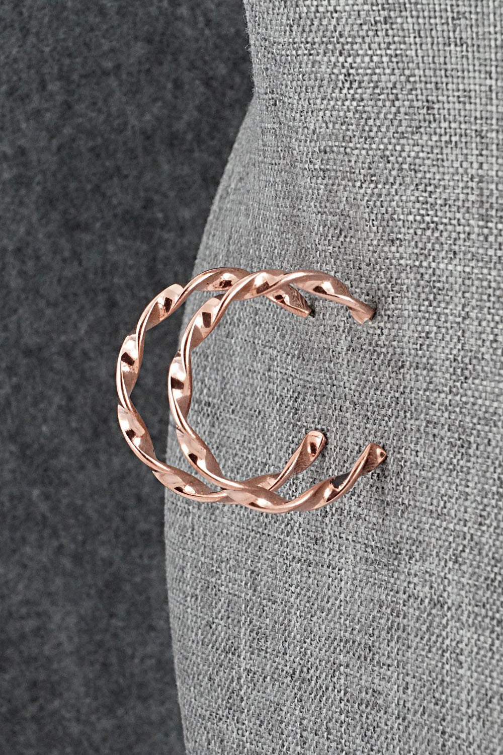 Copper Hoop Earrings - Elaine Tahe