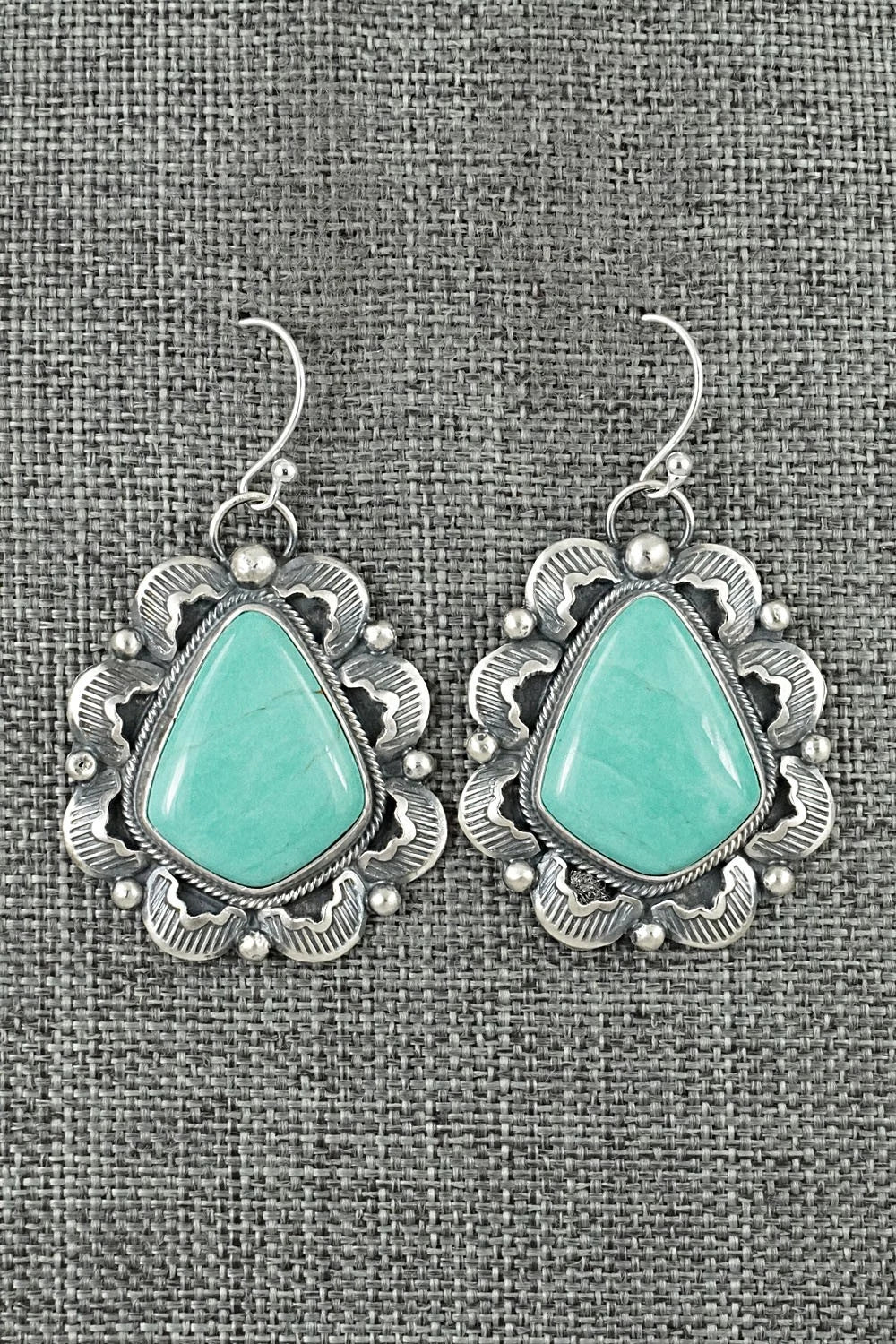 Turquoise & Sterling Silver Earrings - Jackson Hoskie
