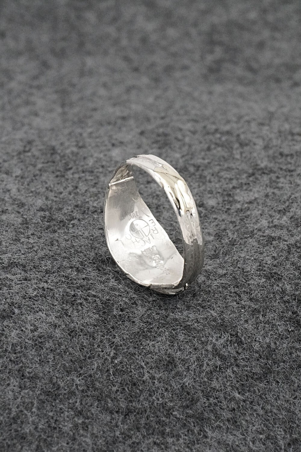 Multi-Stone & Sterling Silver Inlay Ring - Ola Eriacho - Size 8