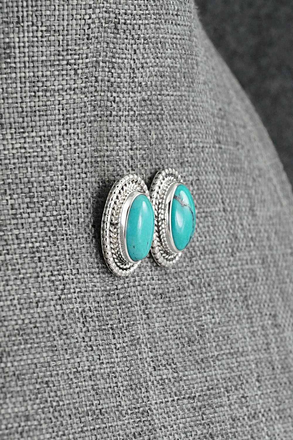 Turquoise & Sterling Silver Earrings - Rita Largo