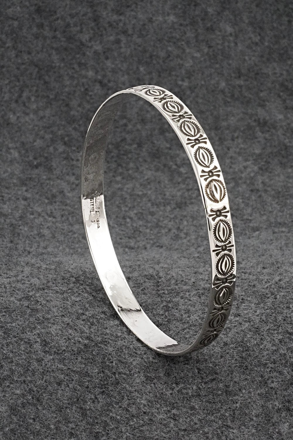Sterling Silver Bangle Bracelet - Roland Dixson