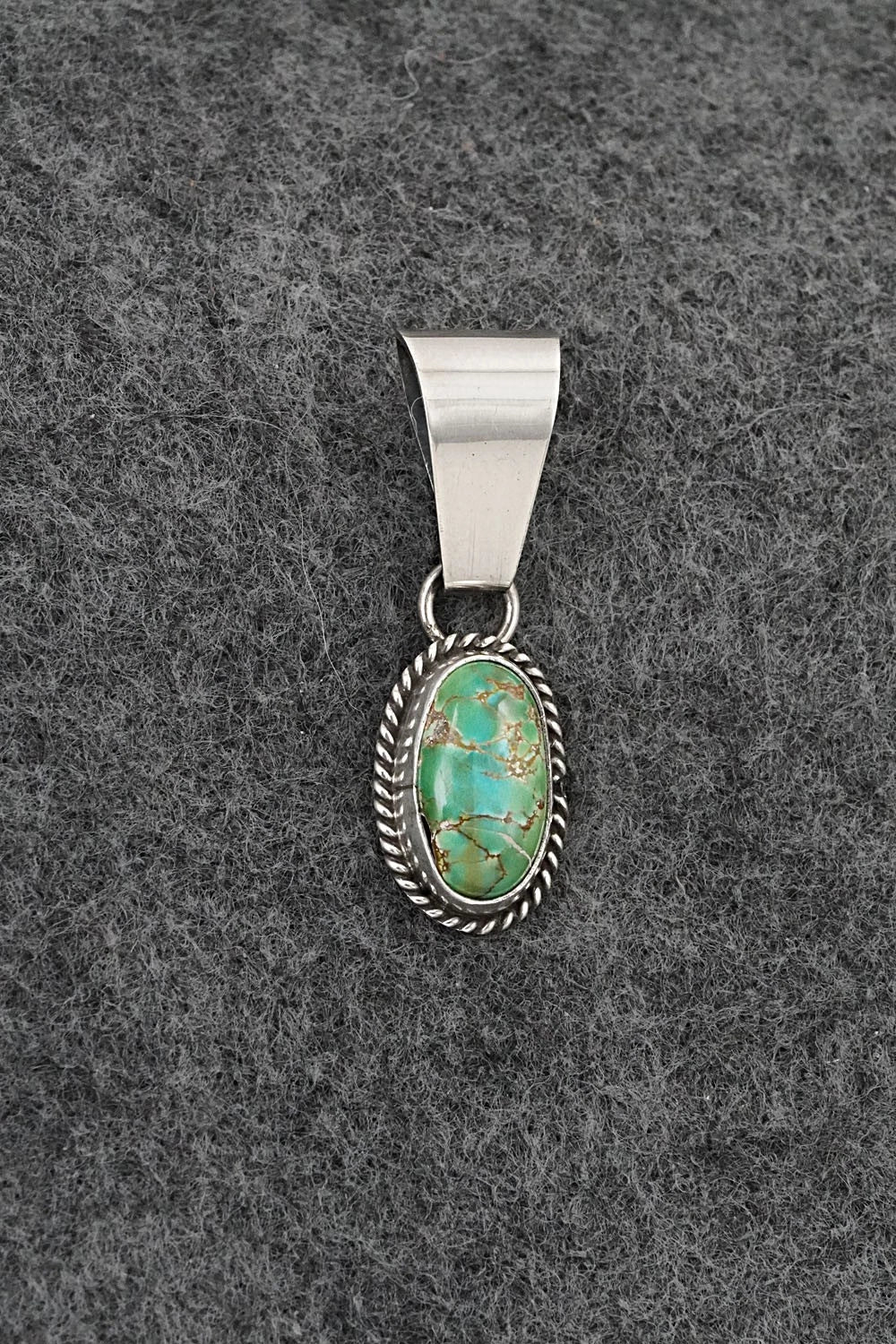 Turquoise & Sterling Silver Pendant - Rosemary Saunders