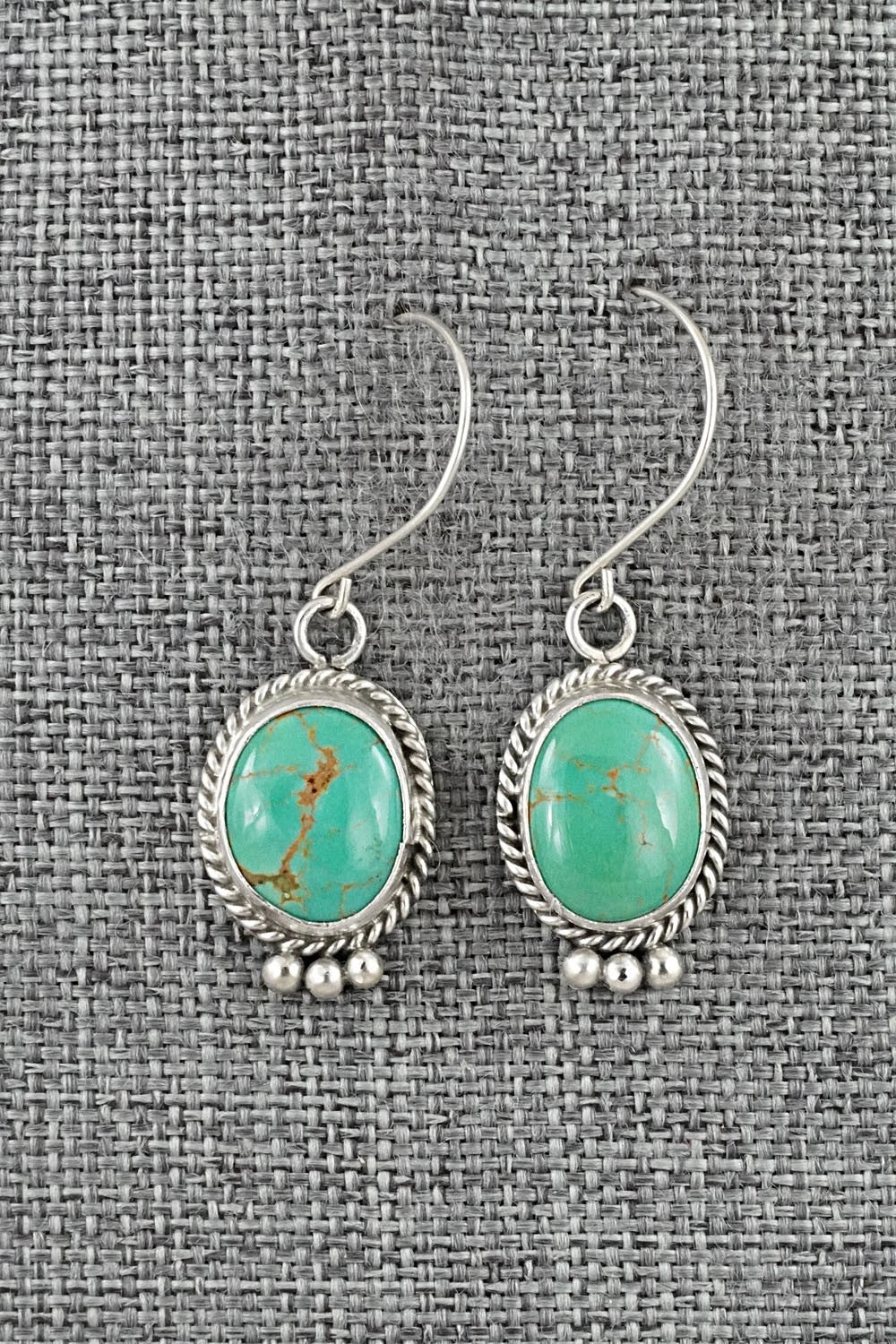 Turquoise & Sterling Silver Earrings - Rosemary Saunders