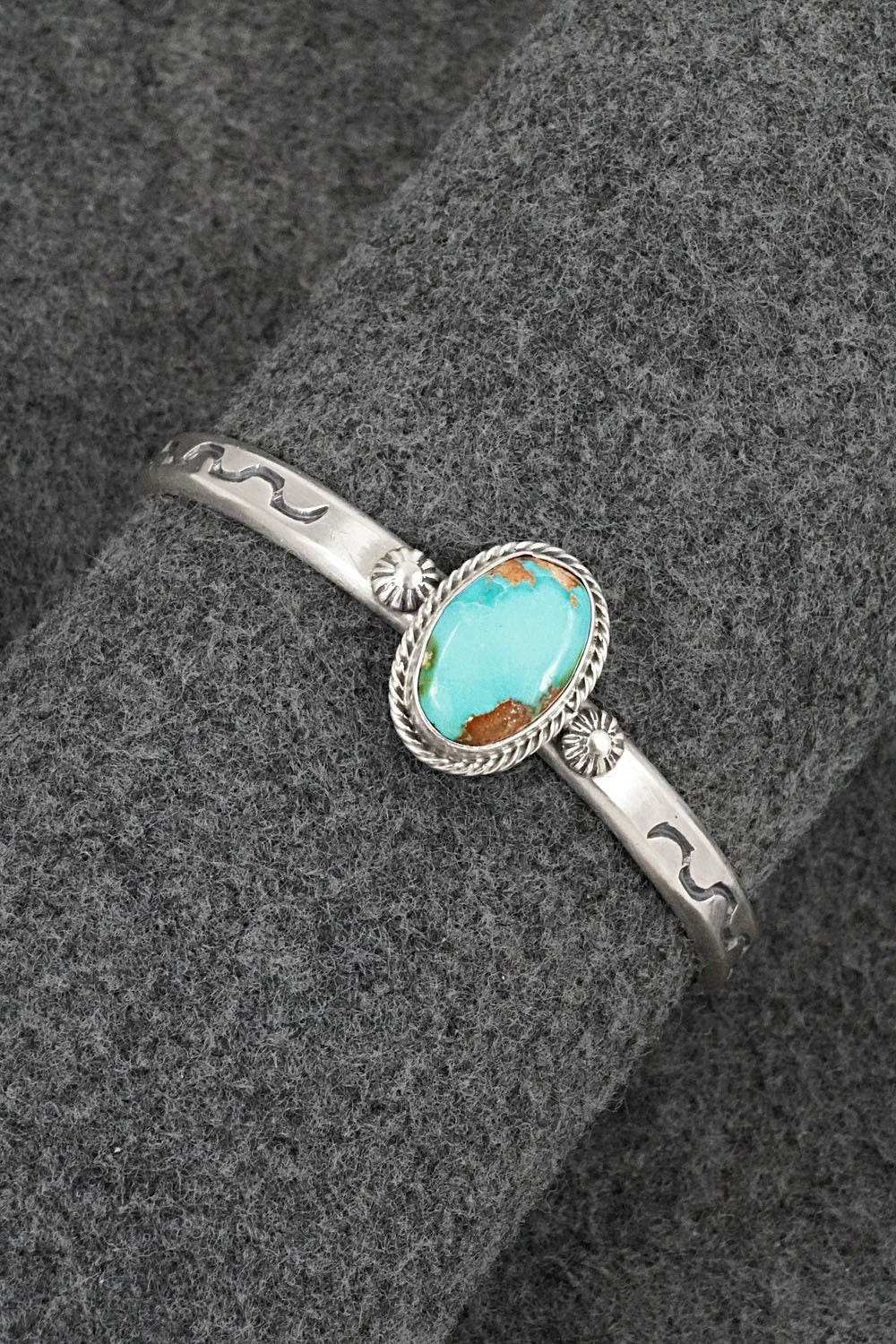 Turquoise & Sterling Silver Bracelet - Samuel Yellowhair