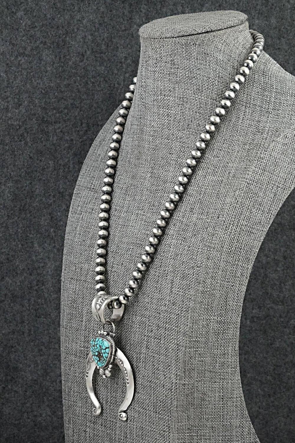 Turquoise & Sterling Silver Necklace - Samuel Yellowhair