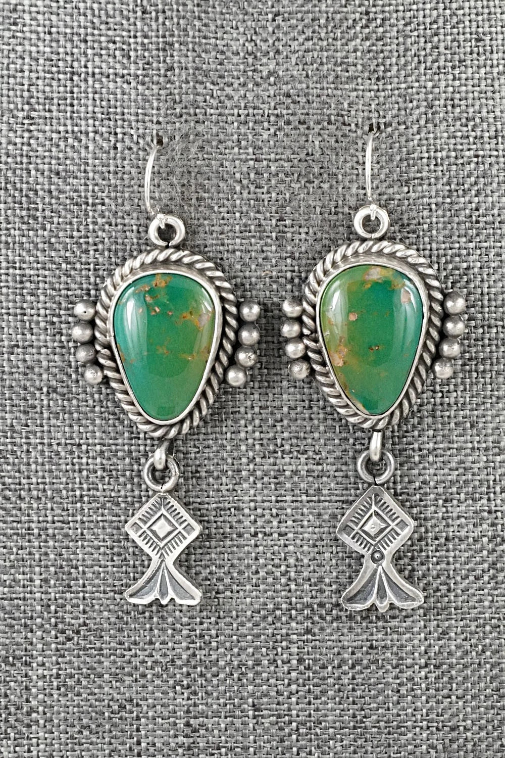 Turquoise & Sterling Silver Earrings - Michael Calladitto
