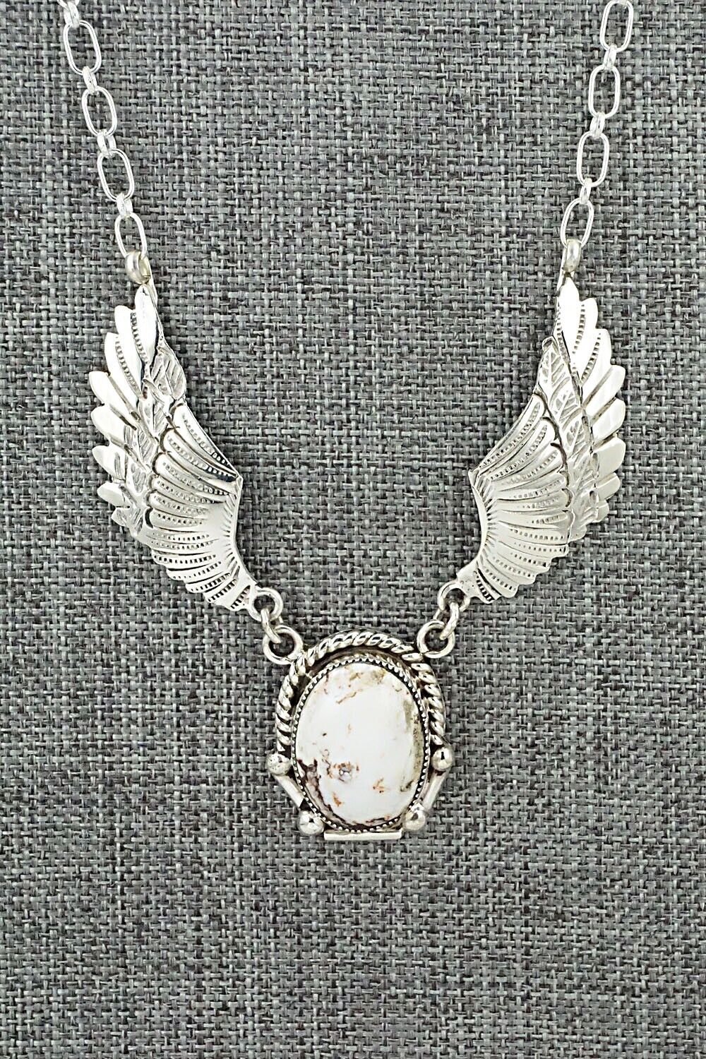 Wild Horse & Sterling Silver Necklace - Charlene Yazzie