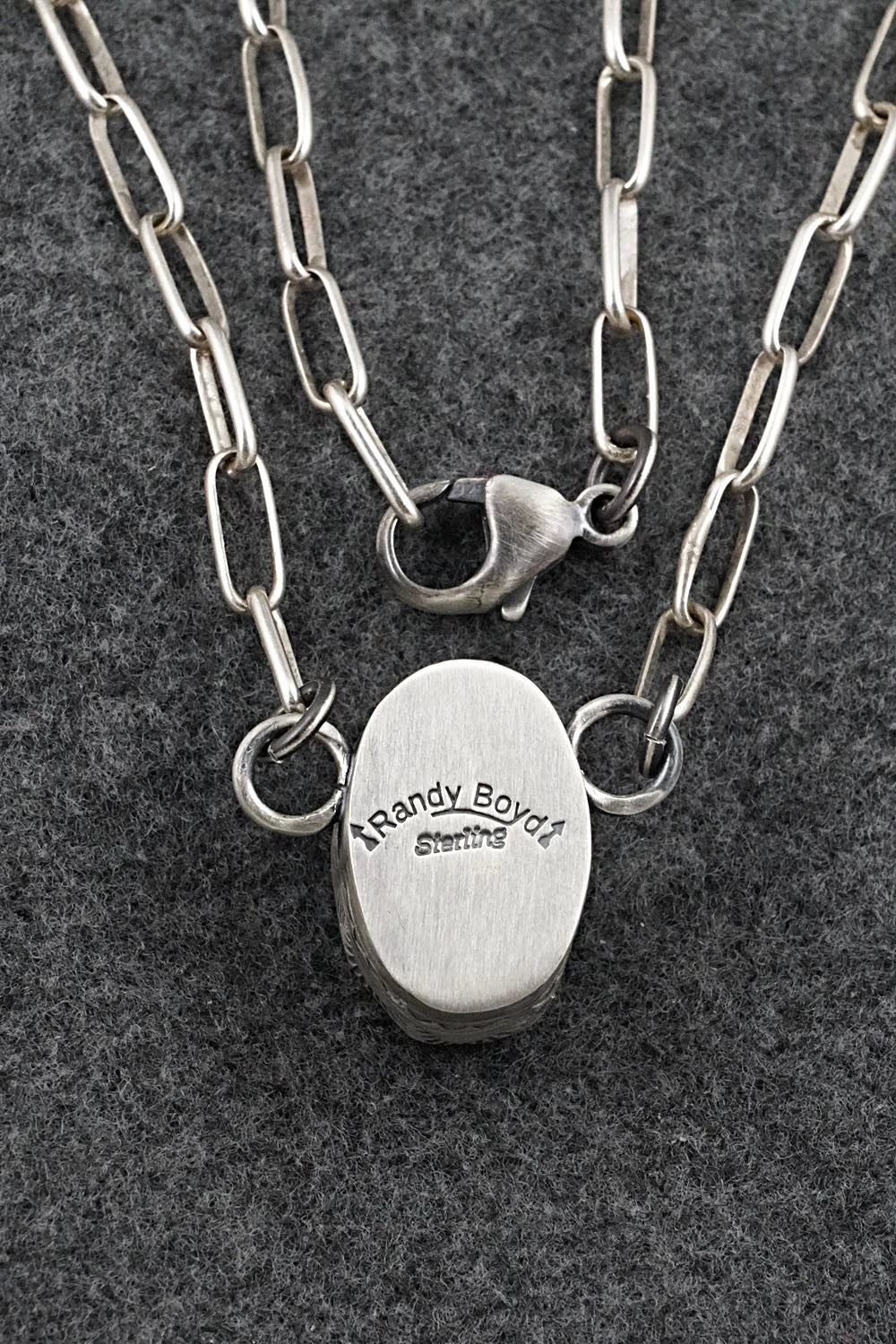Turquoise & Sterling Silver Necklace - Randy Boyd