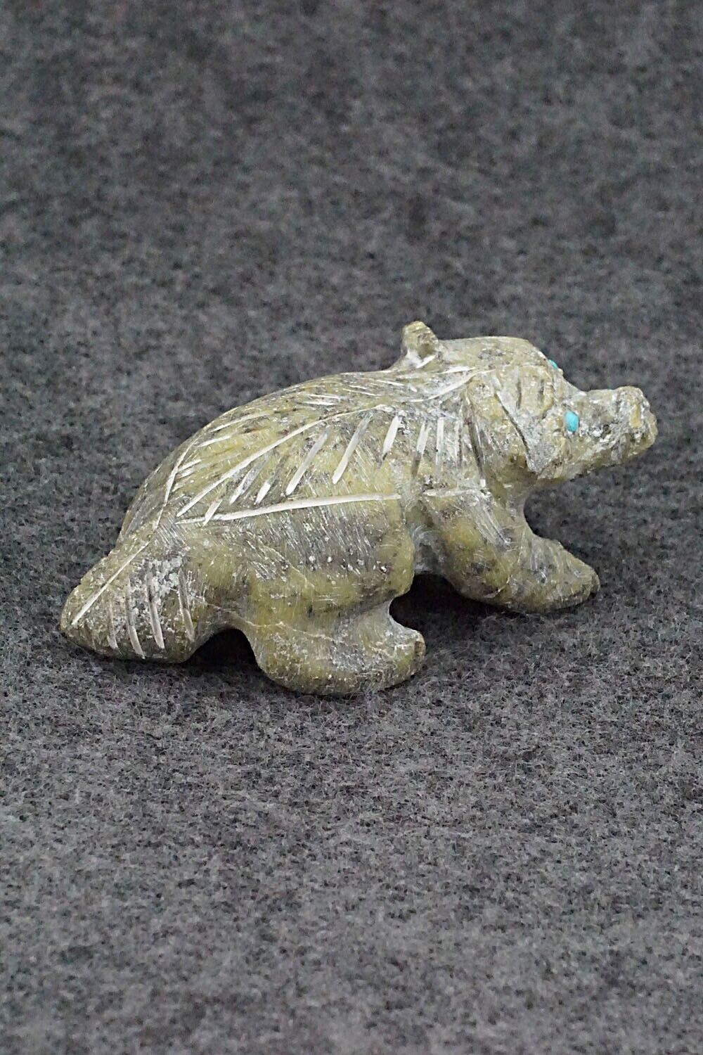 Badger Zuni Fetish Carving - Cody Cheama