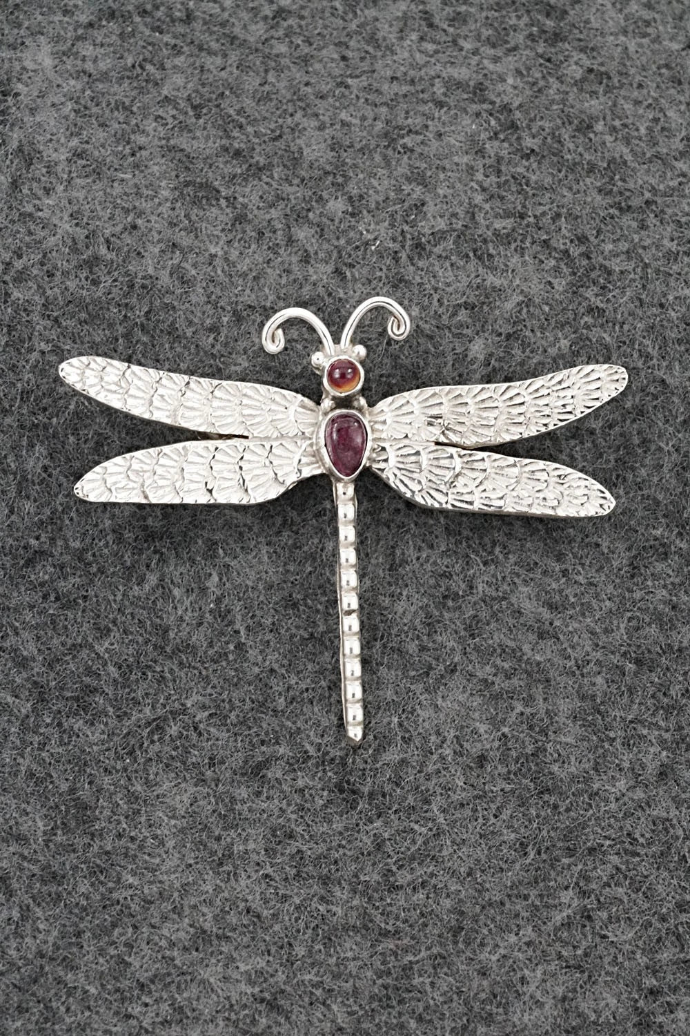 Spiny Oyster & Sterling Silver Pendant/Pin - Lee Charley