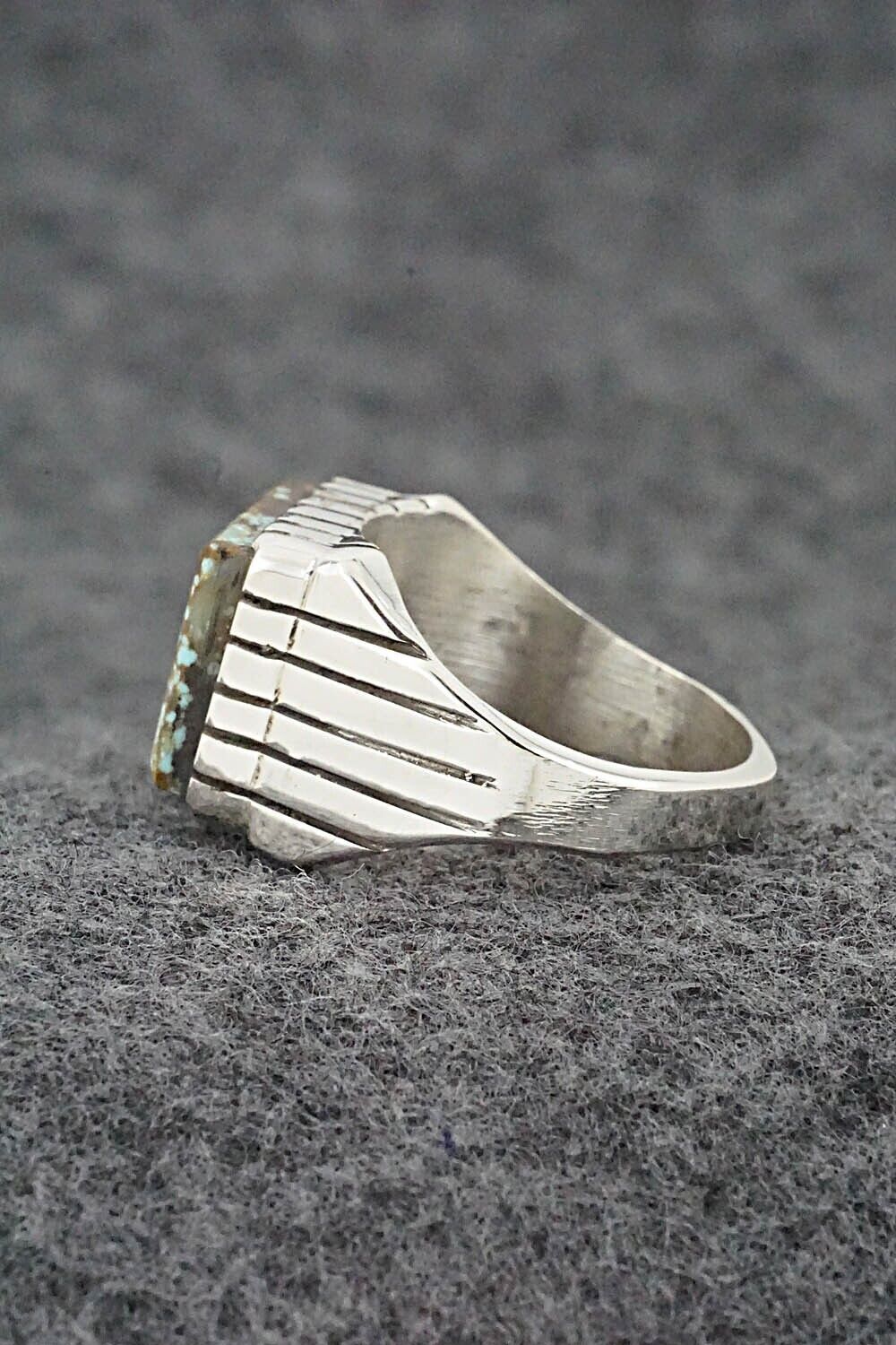 Turquoise & Sterling Silver Ring - Trevor Jack - Size 9