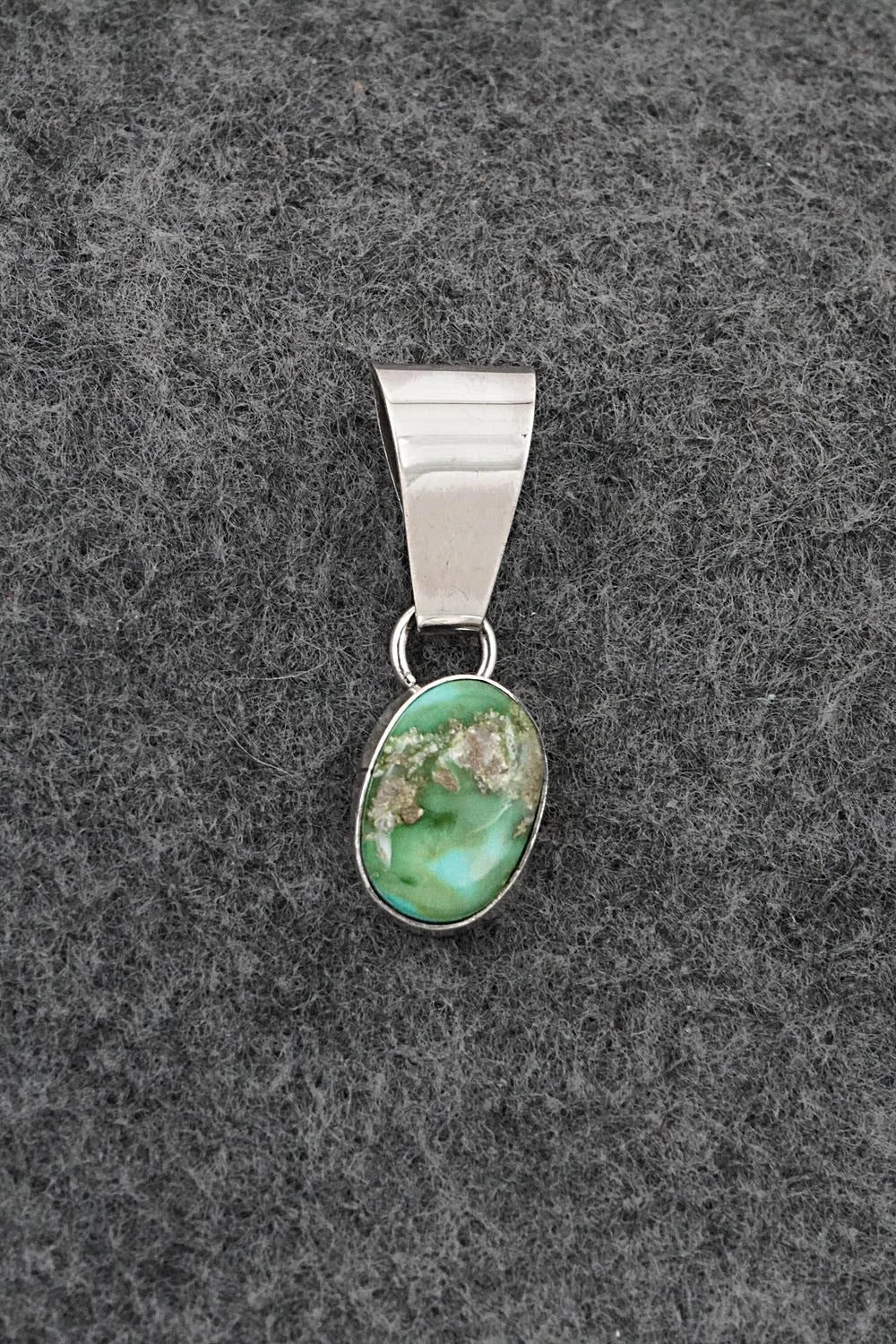 Turquoise & Sterling Silver Pendant - Rosemary Saunders