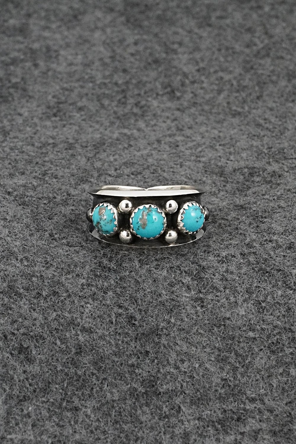 Turquoise & Sterling Silver Ring - Paul Largo - Size 11