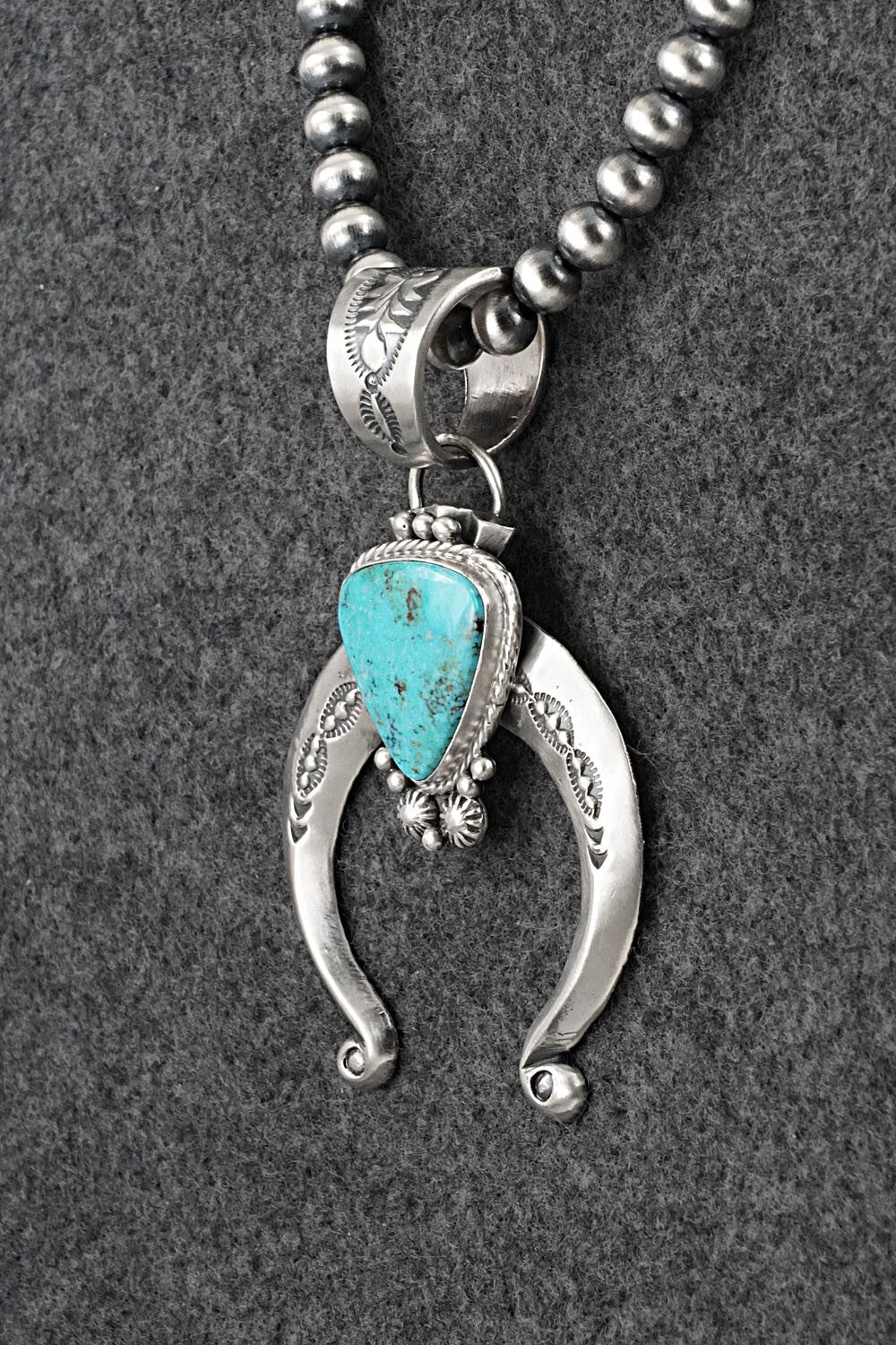 Turquoise & Sterling Silver Necklace - Samuel Yellowhair
