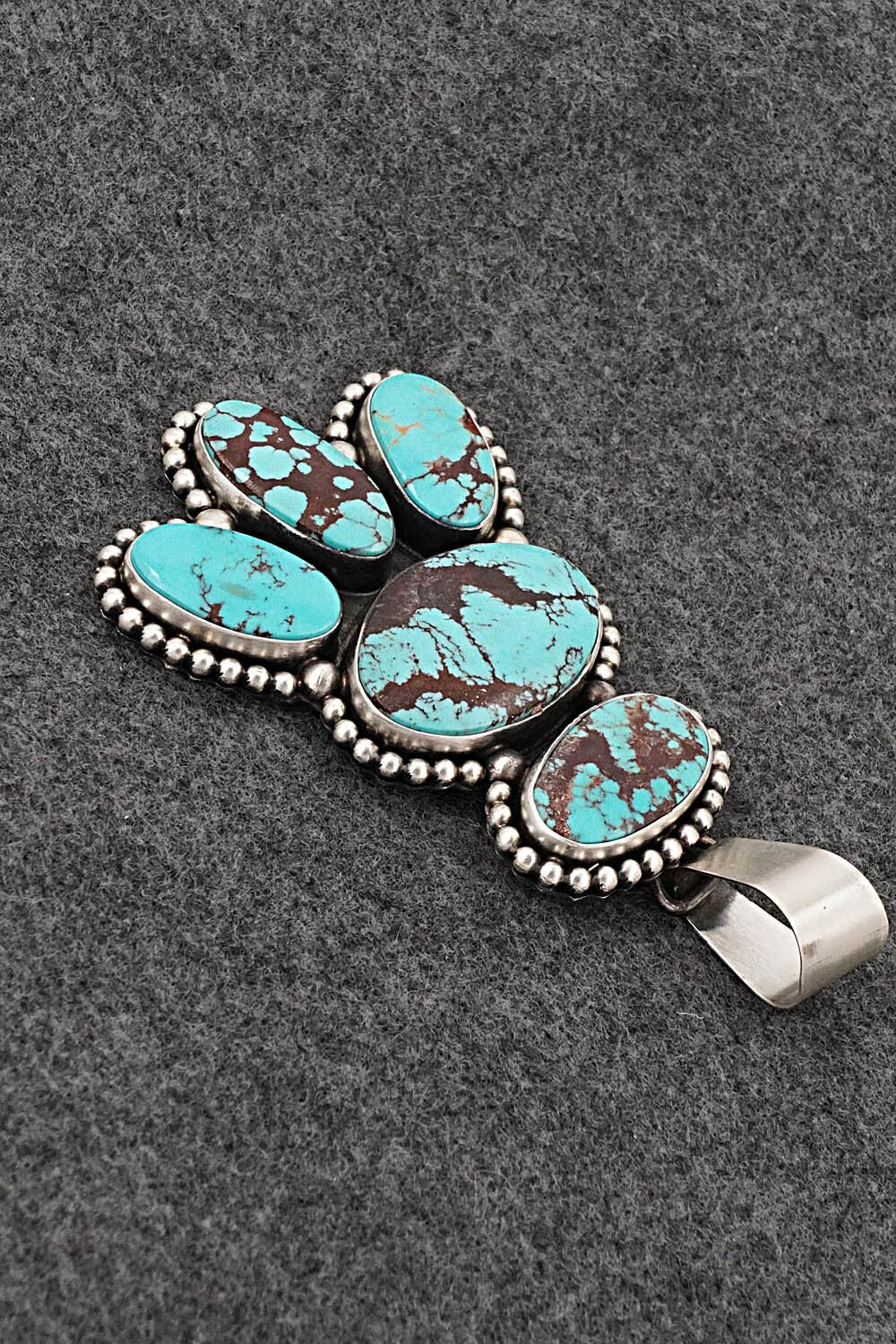 Turquoise & Sterling Silver Pendant and Earrings Set - Paul Livingston