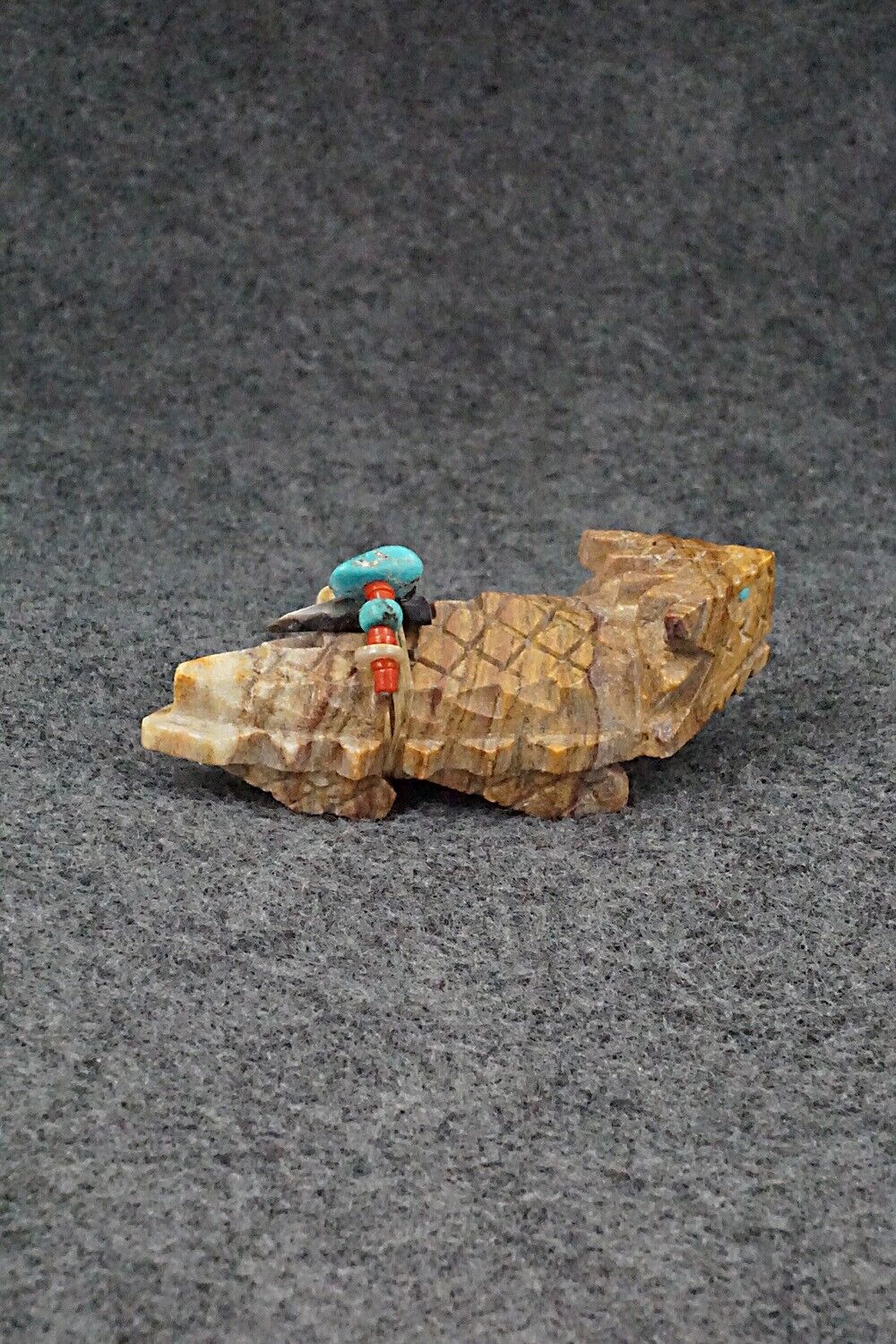 Horned Toad Zuni Fetish Carving - Douglas Martza