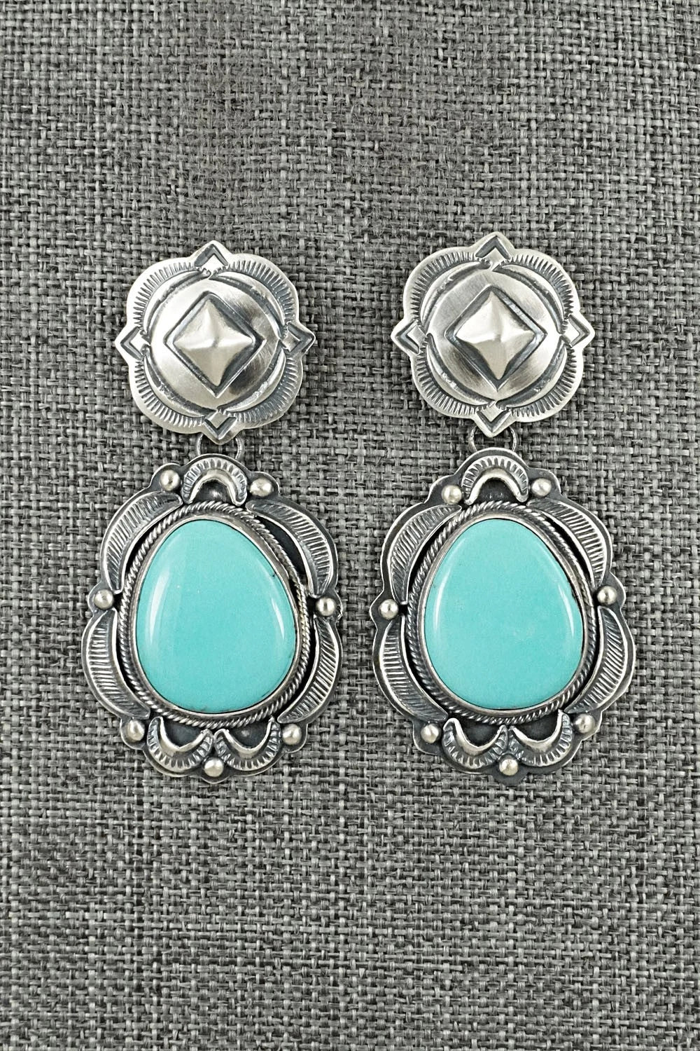Turquoise & Sterling Silver Earrings - Randy Boyd