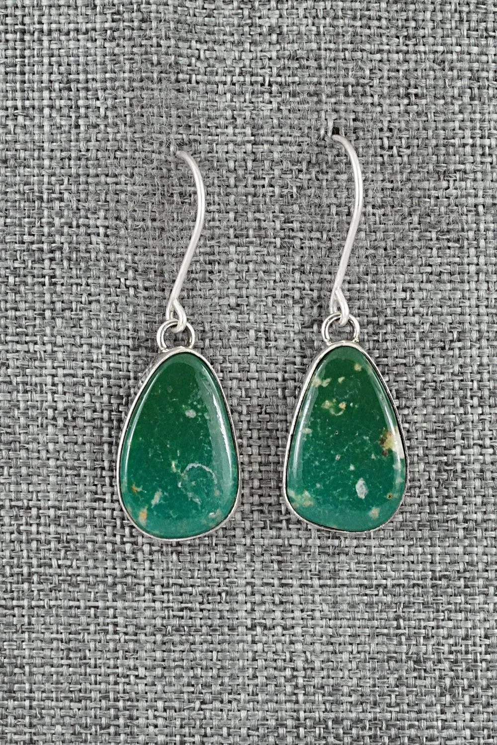 Turquoise & Sterling Silver Earrings - Eugene Gruber