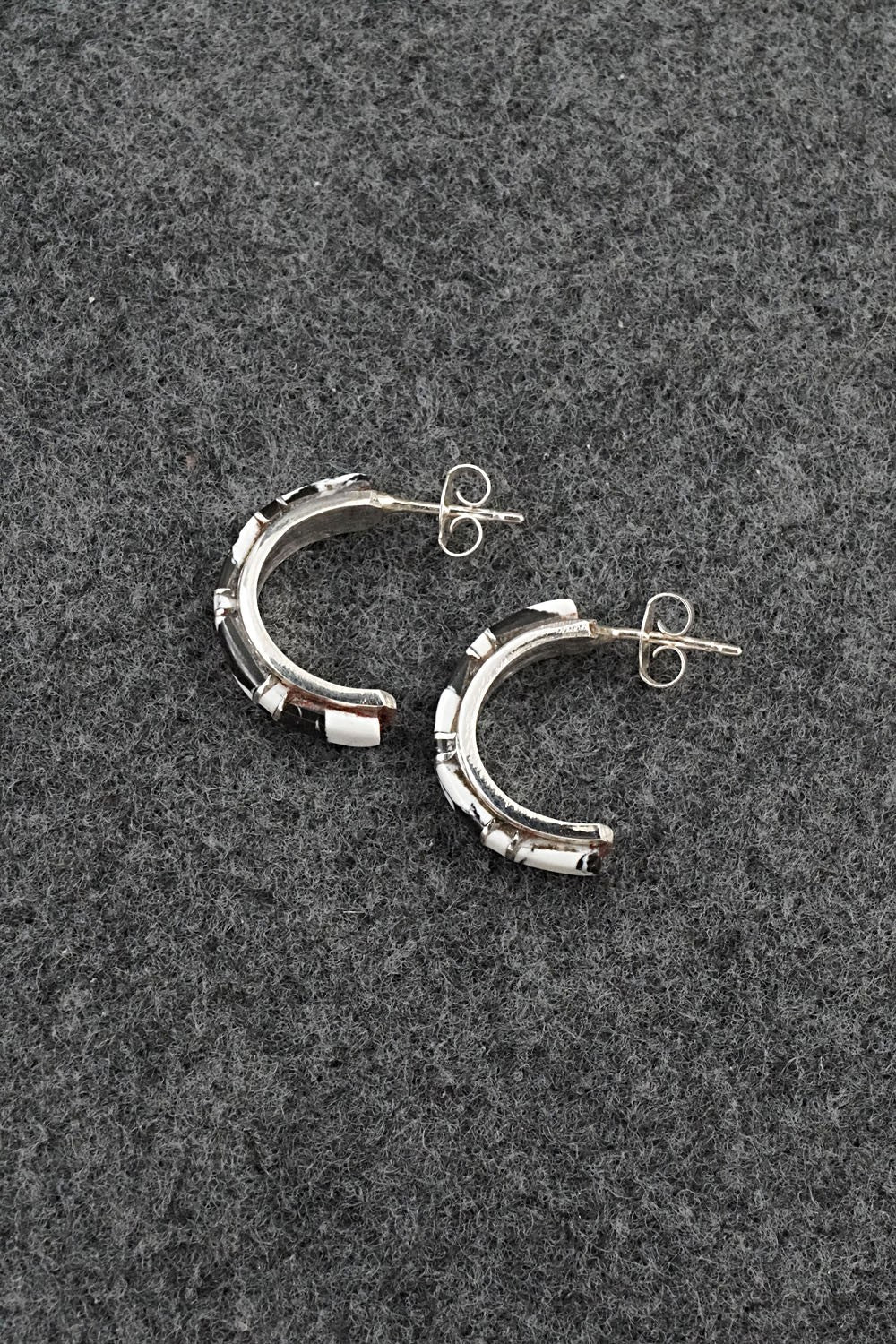 White Buffalo & Sterling Silver Earrings - Terrance Panteah