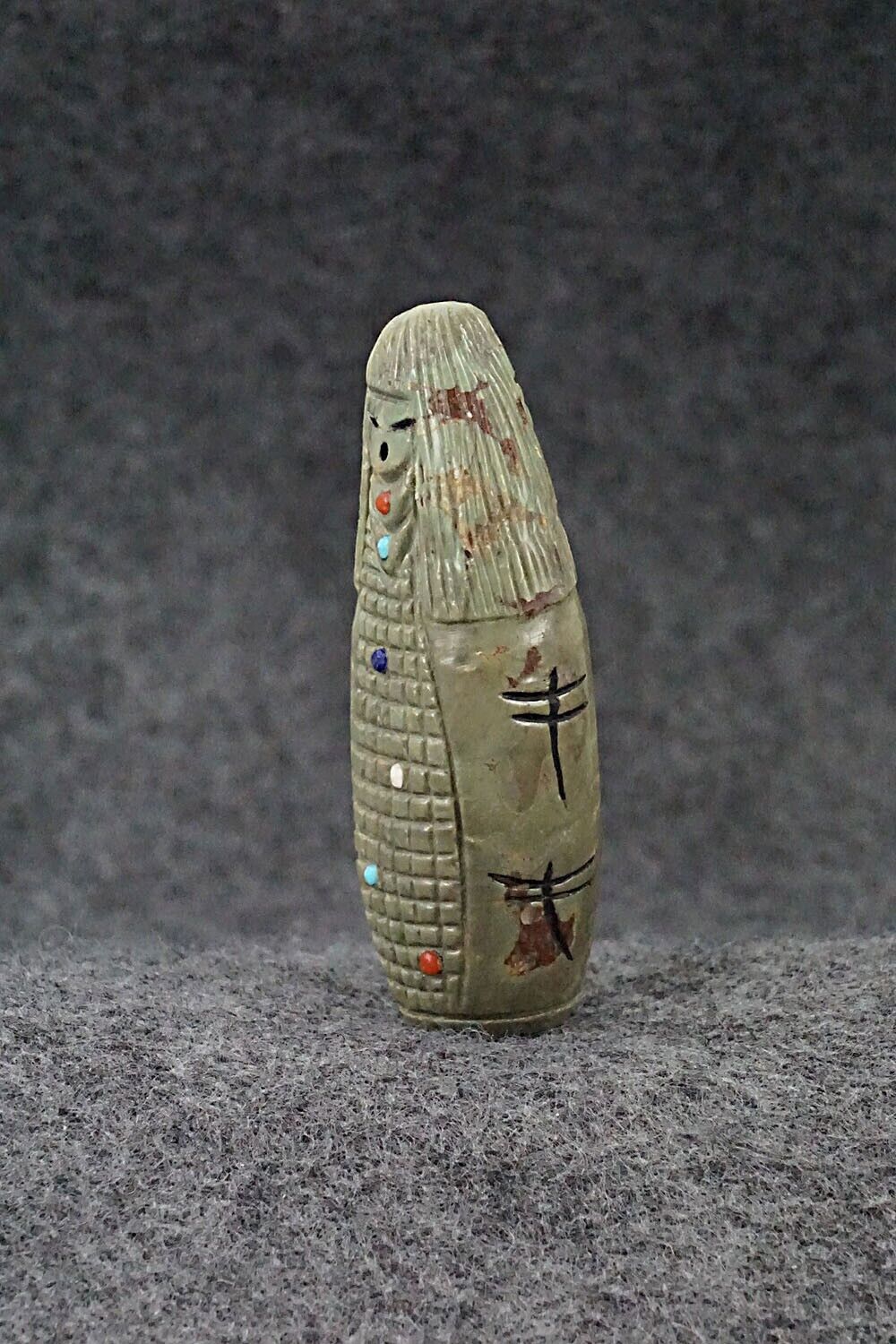 Corn Maiden Zuni Fetish Carving - Sandra Quandelacy