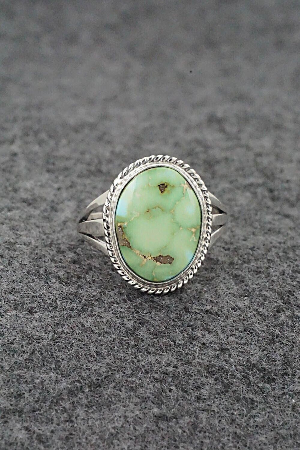 Turquoise & Sterling Silver Ring - Judy Largo - Size 8.25