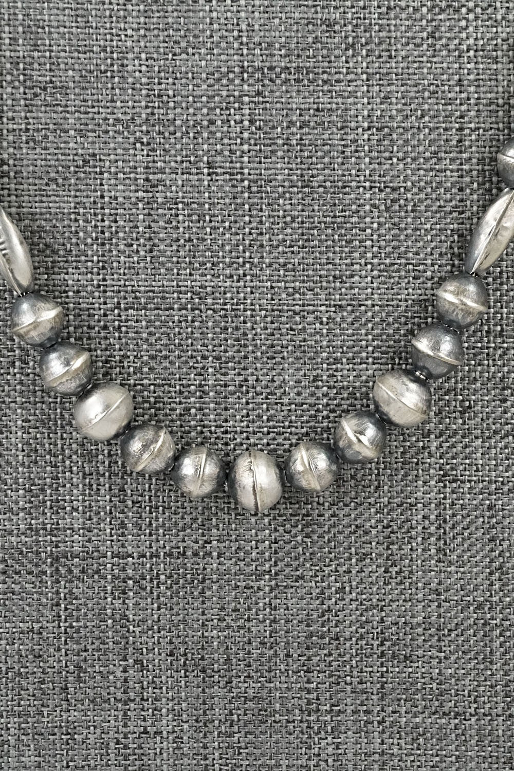 Sterling Silver Navajo Pearl Necklace 20" - Vintage