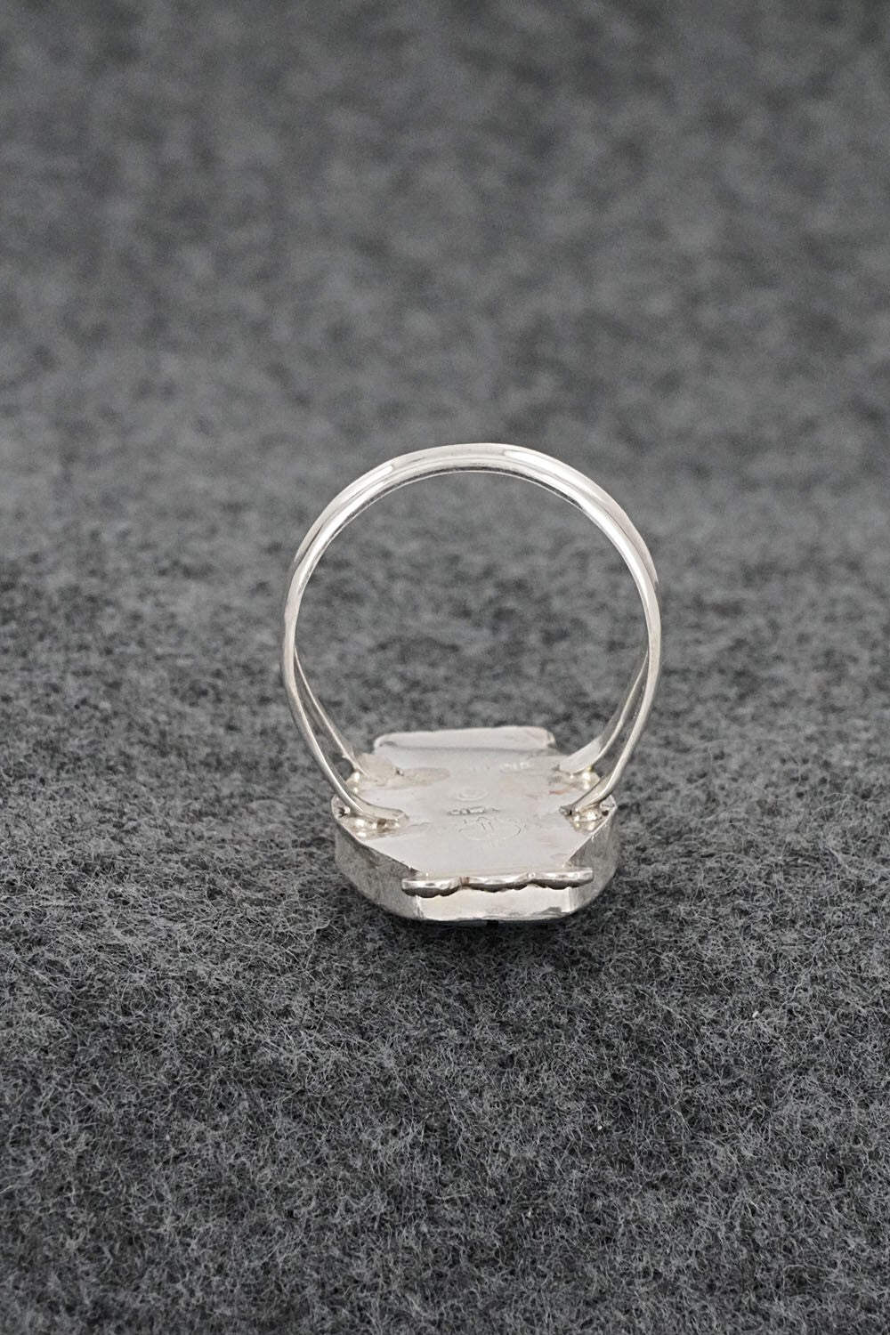 Multi-Stone & Sterling Silver Inlay Ring - Ola Eriacho - Size 8