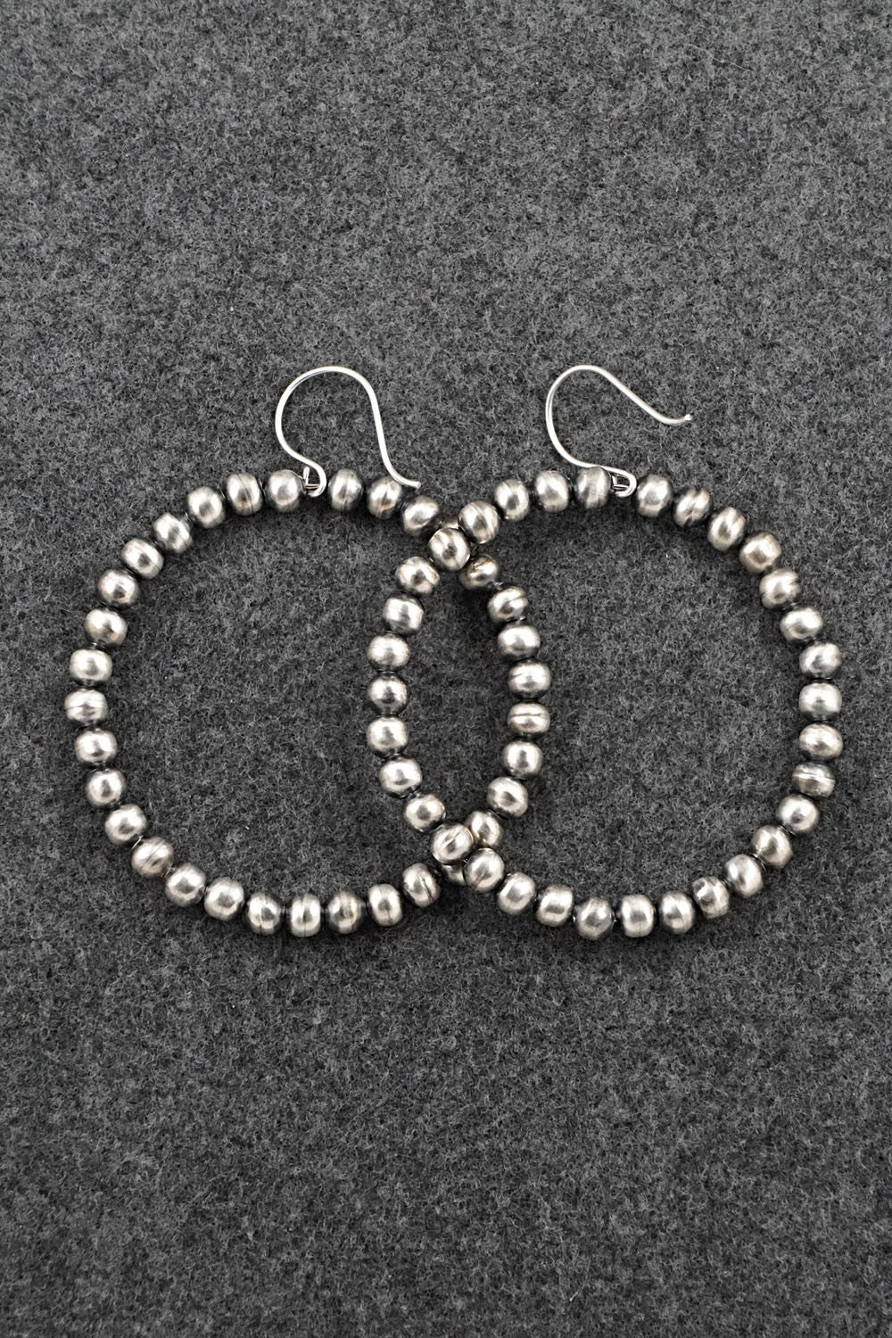 Sterling Silver Navajo Pearl Earrings - Bryannen Halwood