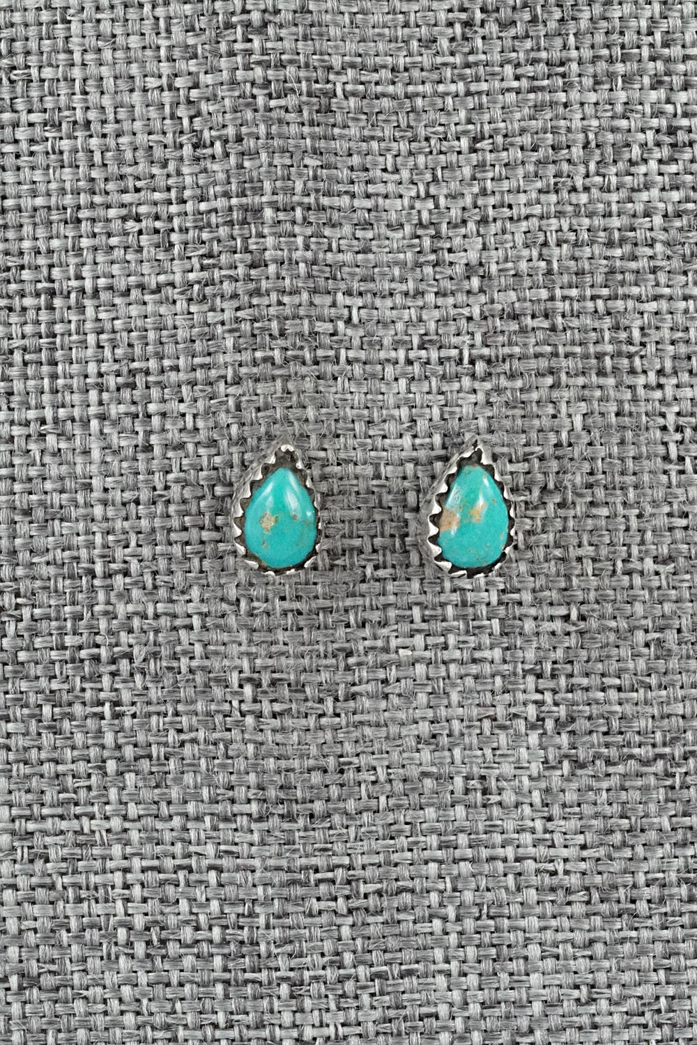 Turquoise & Sterling Silver Earrings - Gerald Joe