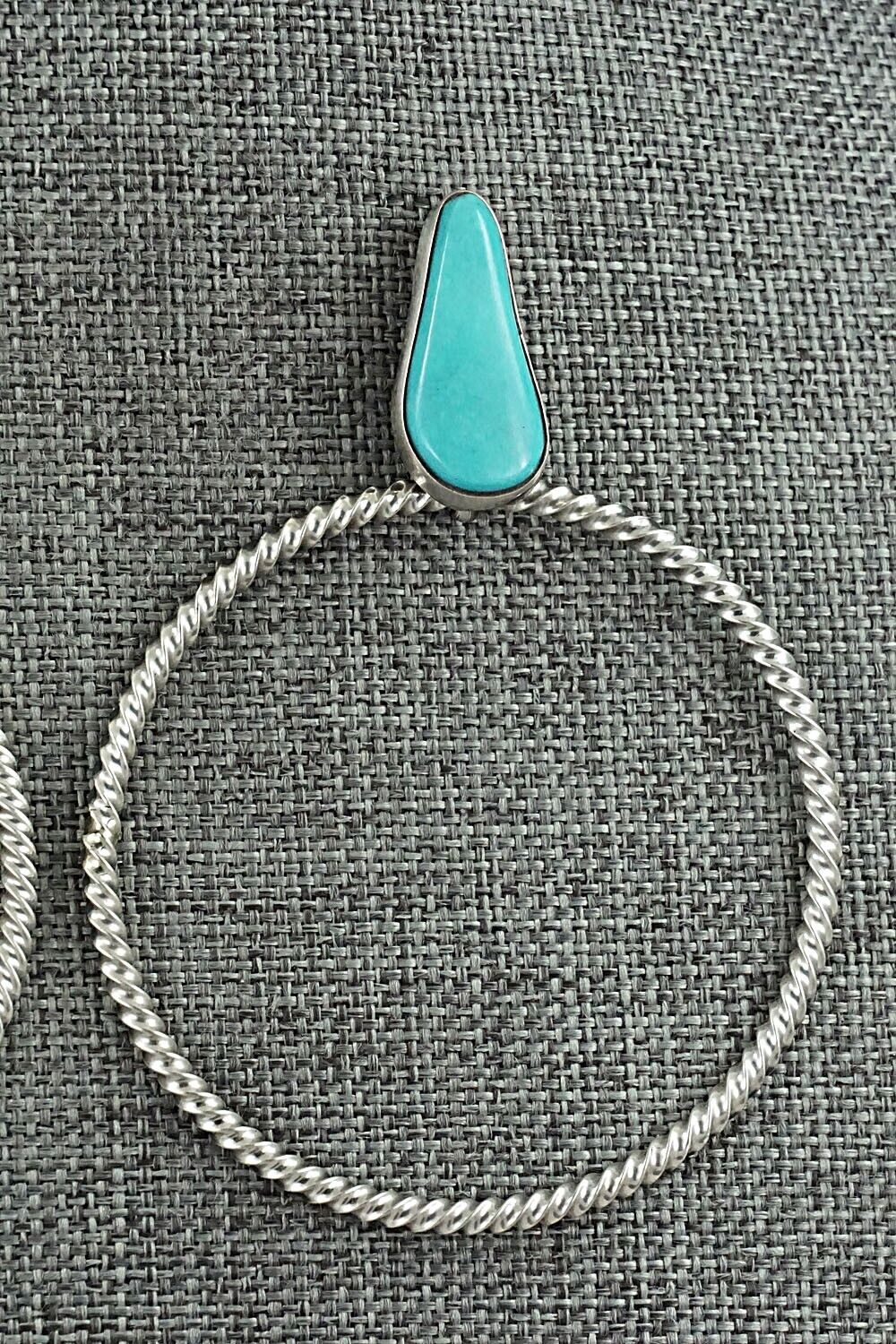 Turquoise & Sterling Silver Earrings - Verley Betone