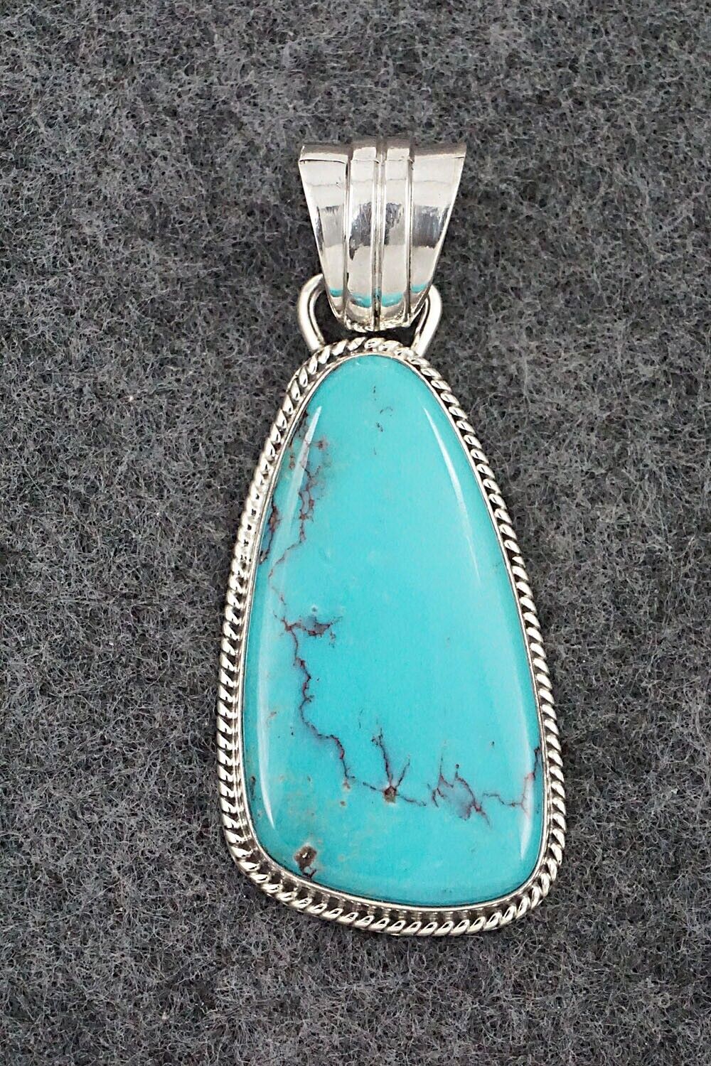 Turquoise and Sterling Silver Pendant - Sharon McCarthy