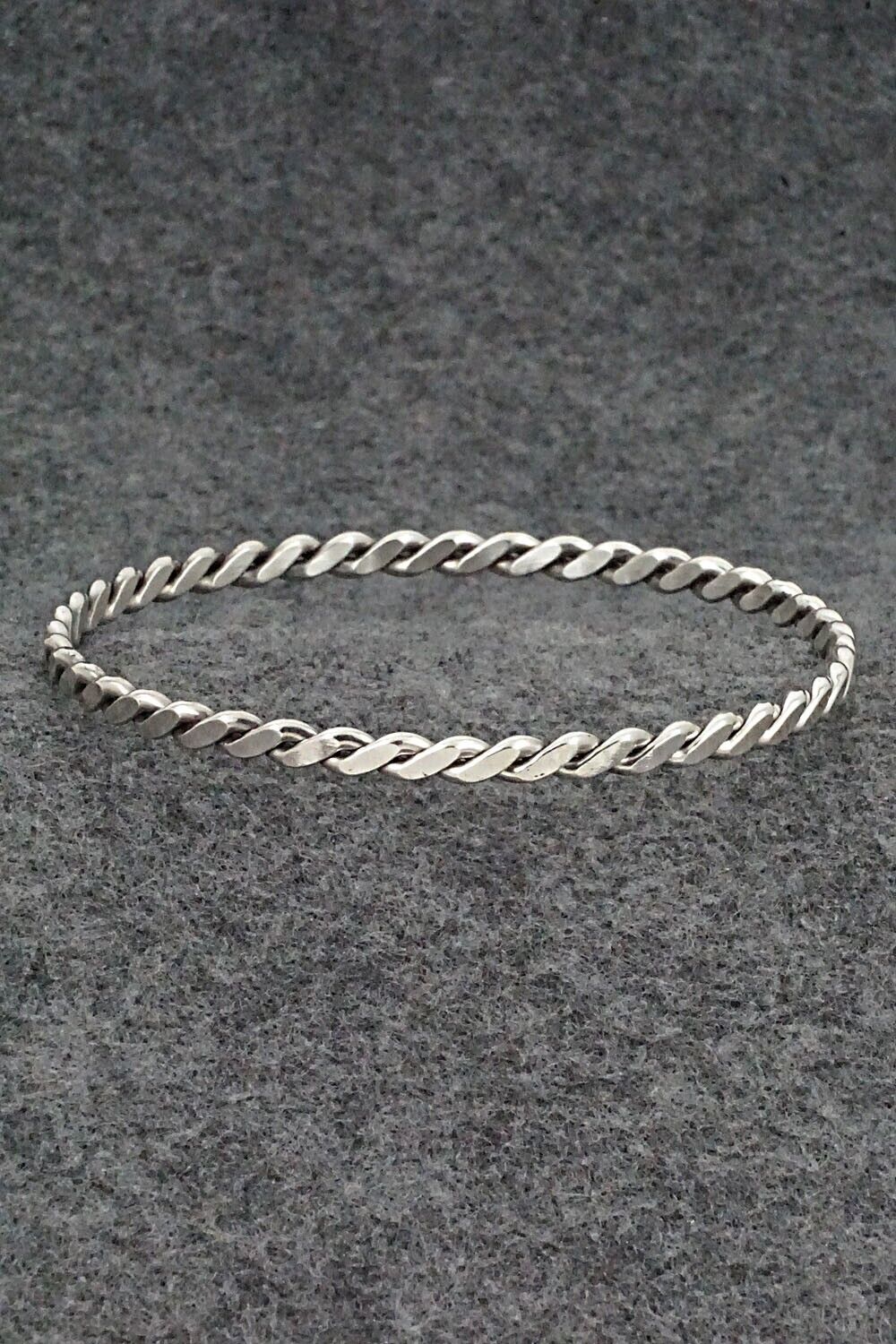 Sterling Silver Bangle Bracelet - Elaine Tahe