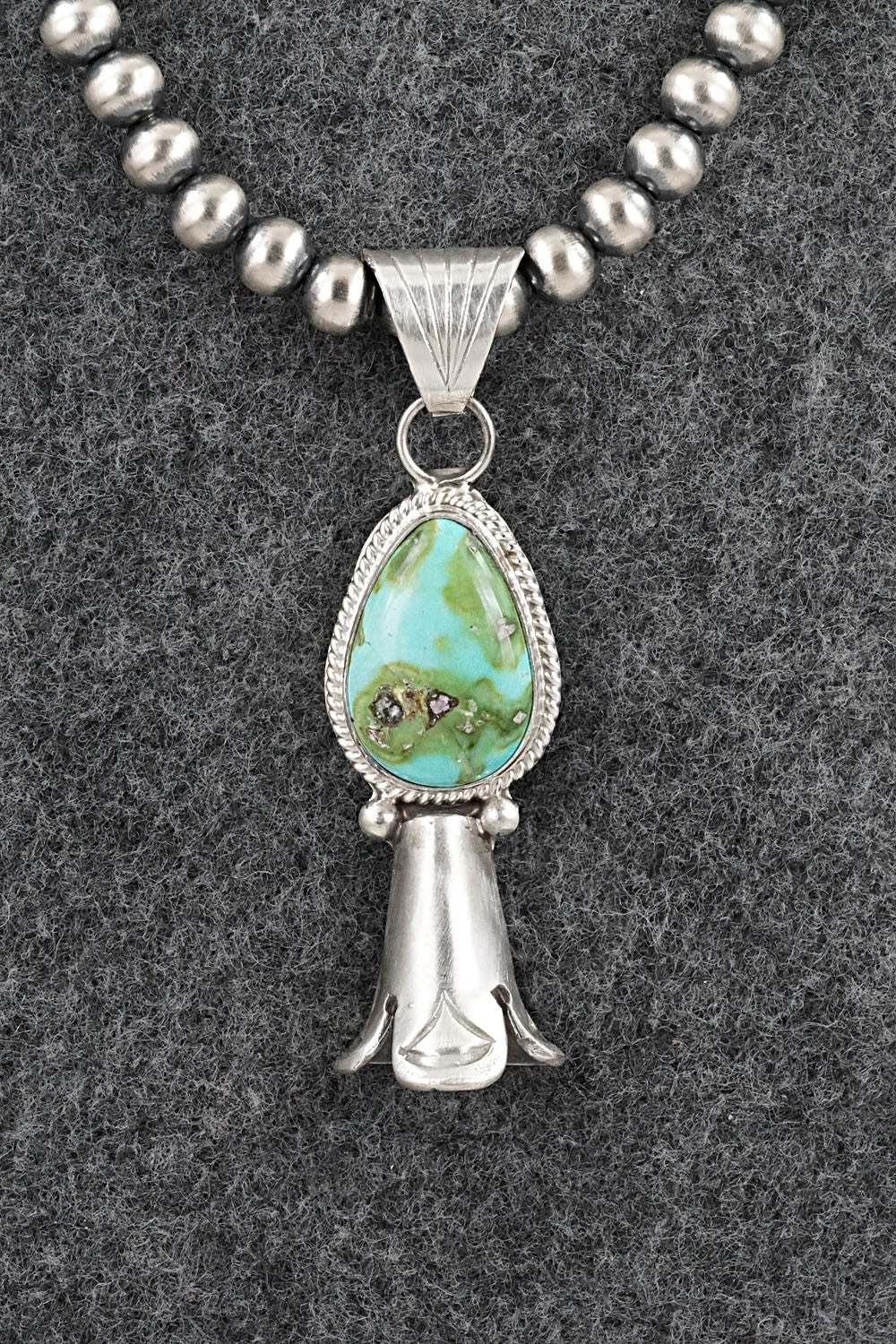Turquoise & Sterling Silver Necklace - Samuel Yellowhair