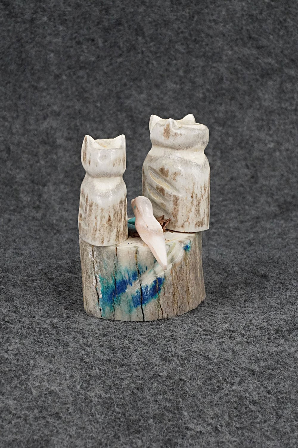 Owls Zuni Fetish Carving - Marvelita Phillips
