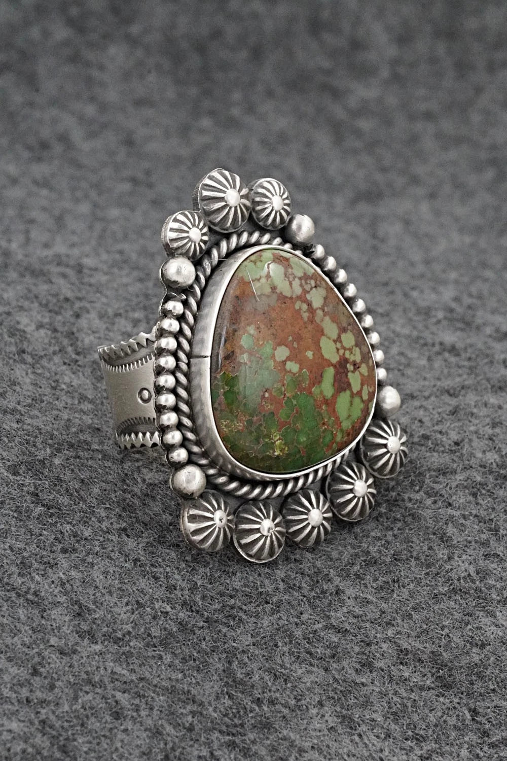 Turquoise & Sterling Silver Ring - Michael Calladitto - Size 9