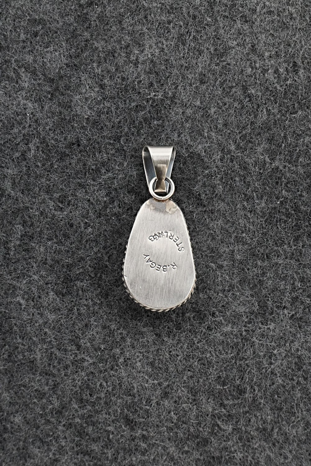 Turquoise & Sterling Silver Pendant - Rena Begay