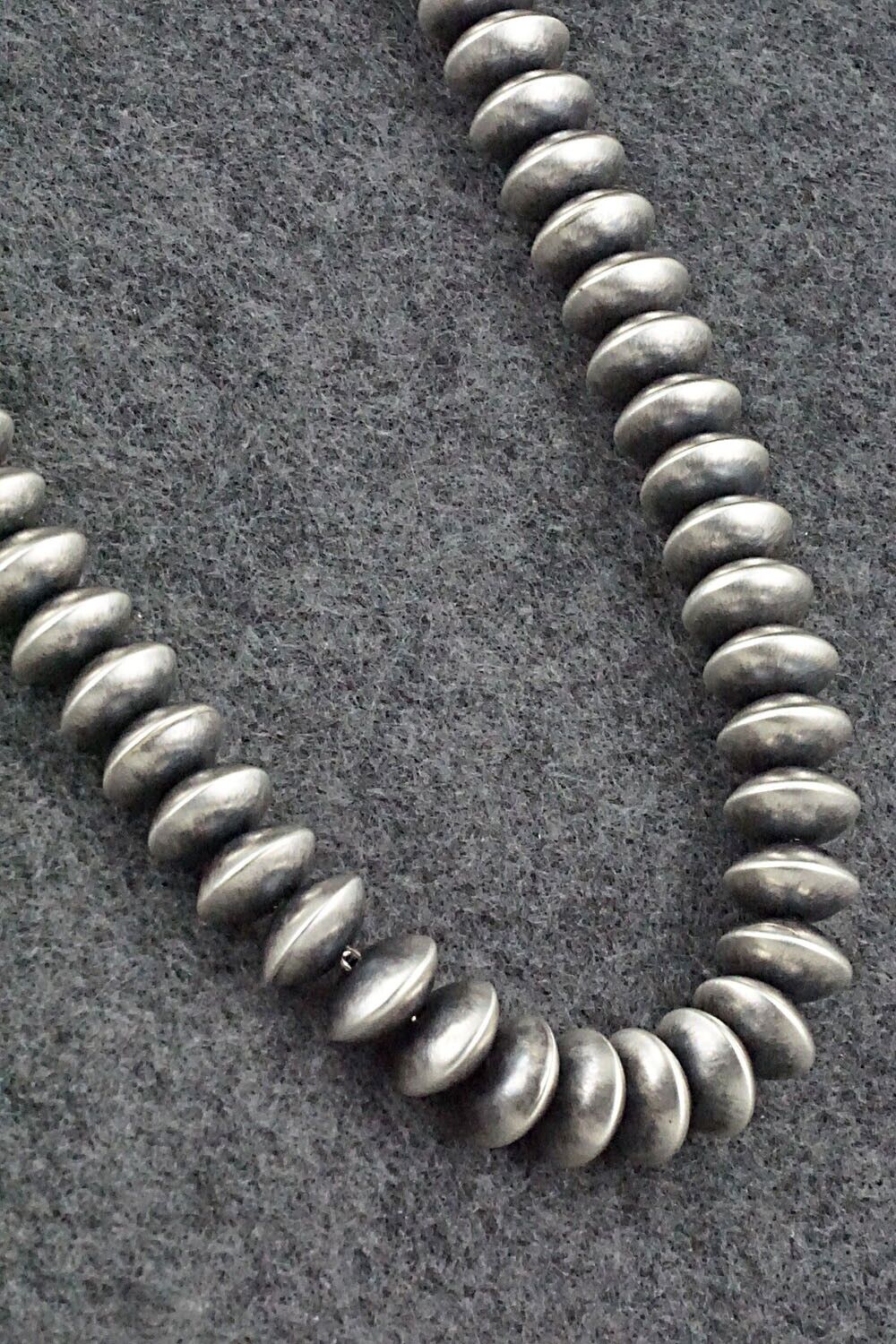 Sterling Silver Navajo Pearl Necklace - Bryannen Halwood