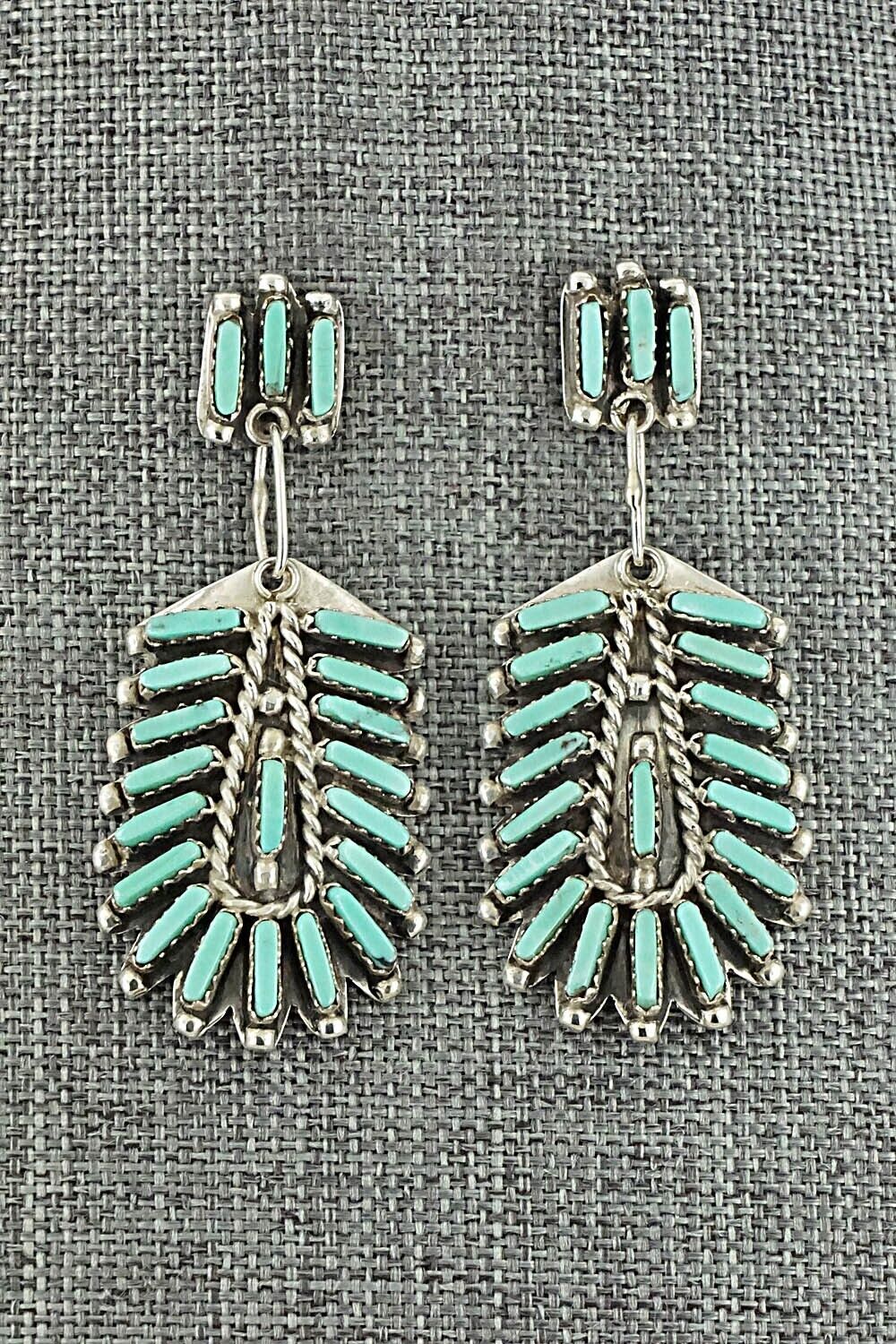 Turquoise & Sterling Silver Earrings - Geraldine Faber