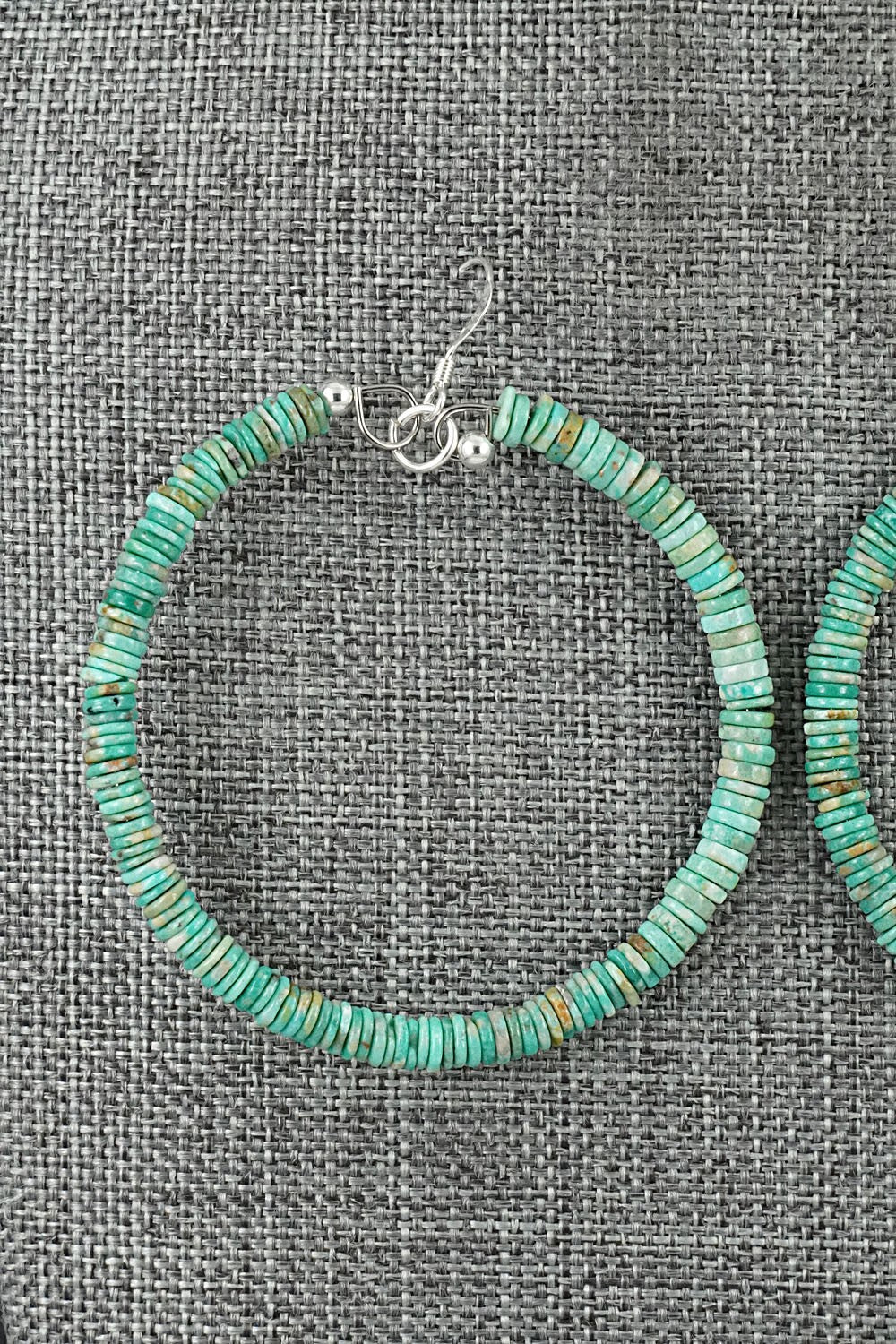 Turquoise & Sterling Silver Earrings - Doreen Jake