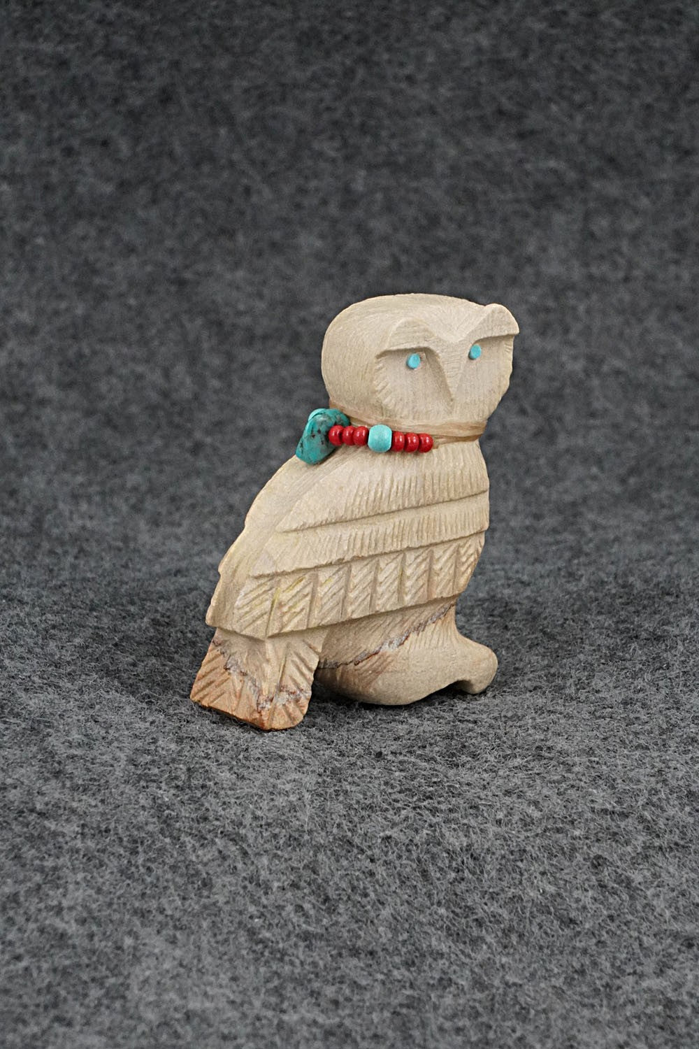 Owl Zuni Fetish Carving - Douglas Martza