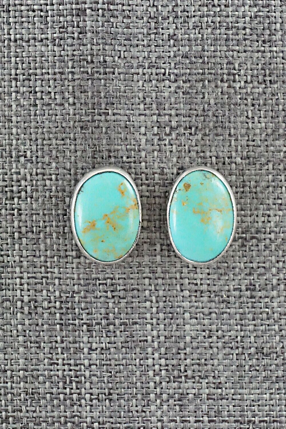 Turquoise & Sterling Silver Earrings - Marco Begaye