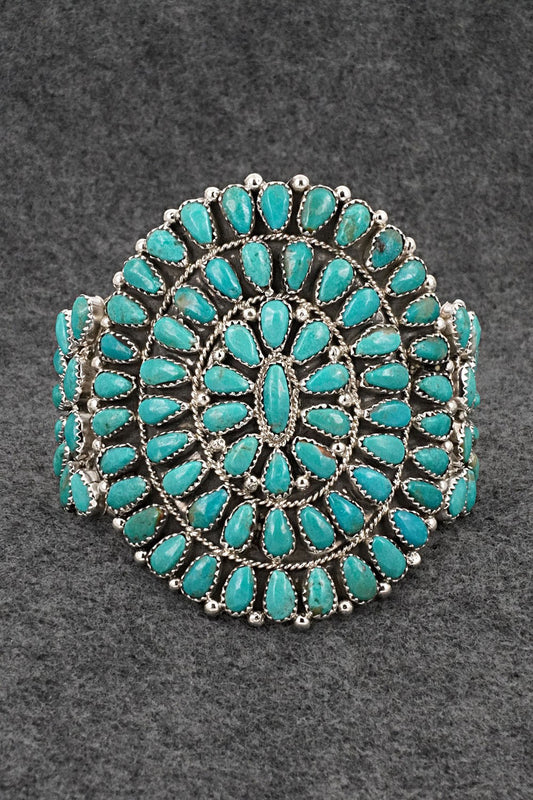 Turquoise & Sterling Silver Bracelet - Eunice Wilson
